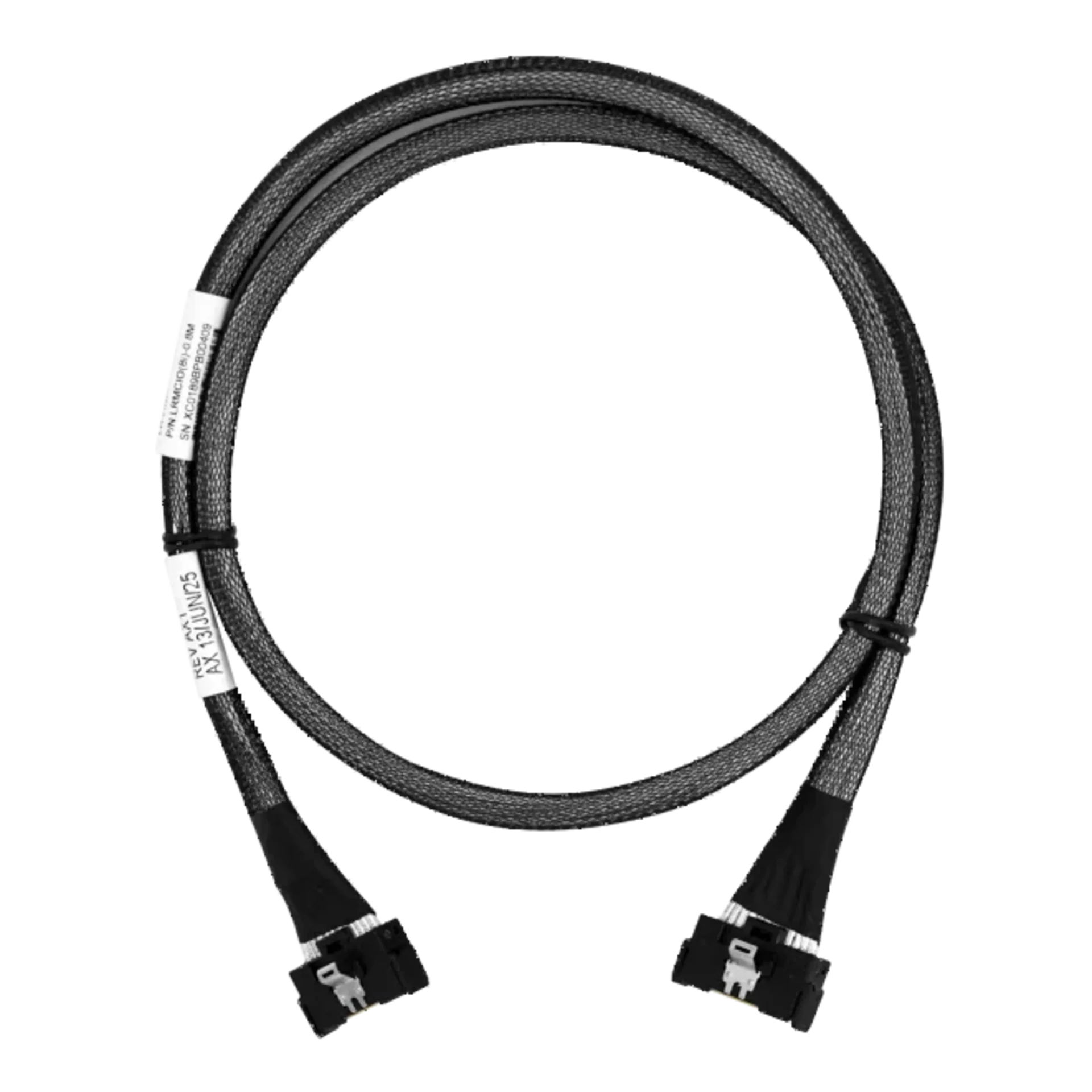 Кабель MCIOx8 to MCIOx8 80см