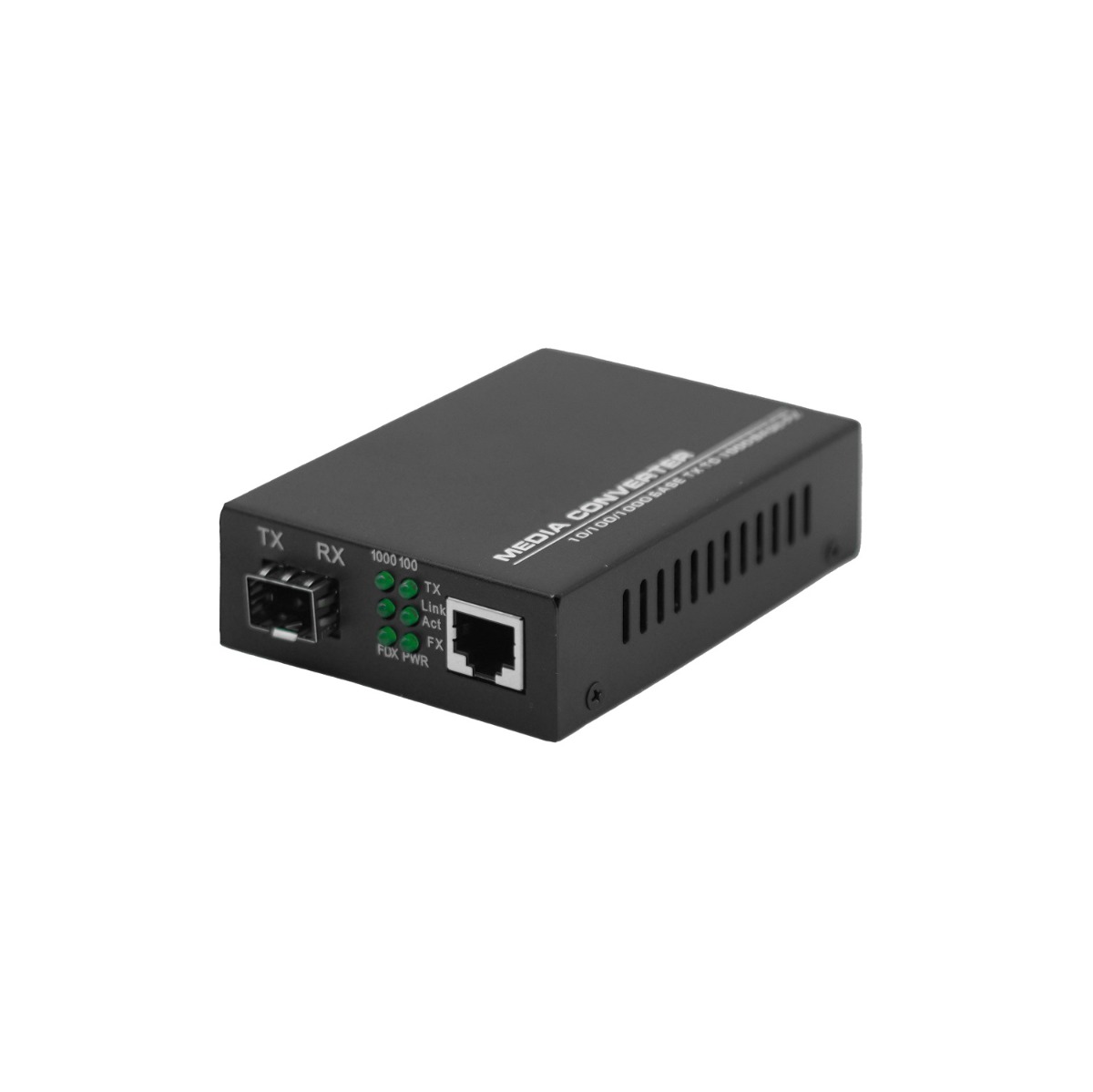 Медиаконвертер BZ-MC-1G-RJ45SFP (10/100/1000-Base-T с SFP слотом, DC 5V/2A, внеш. БП)