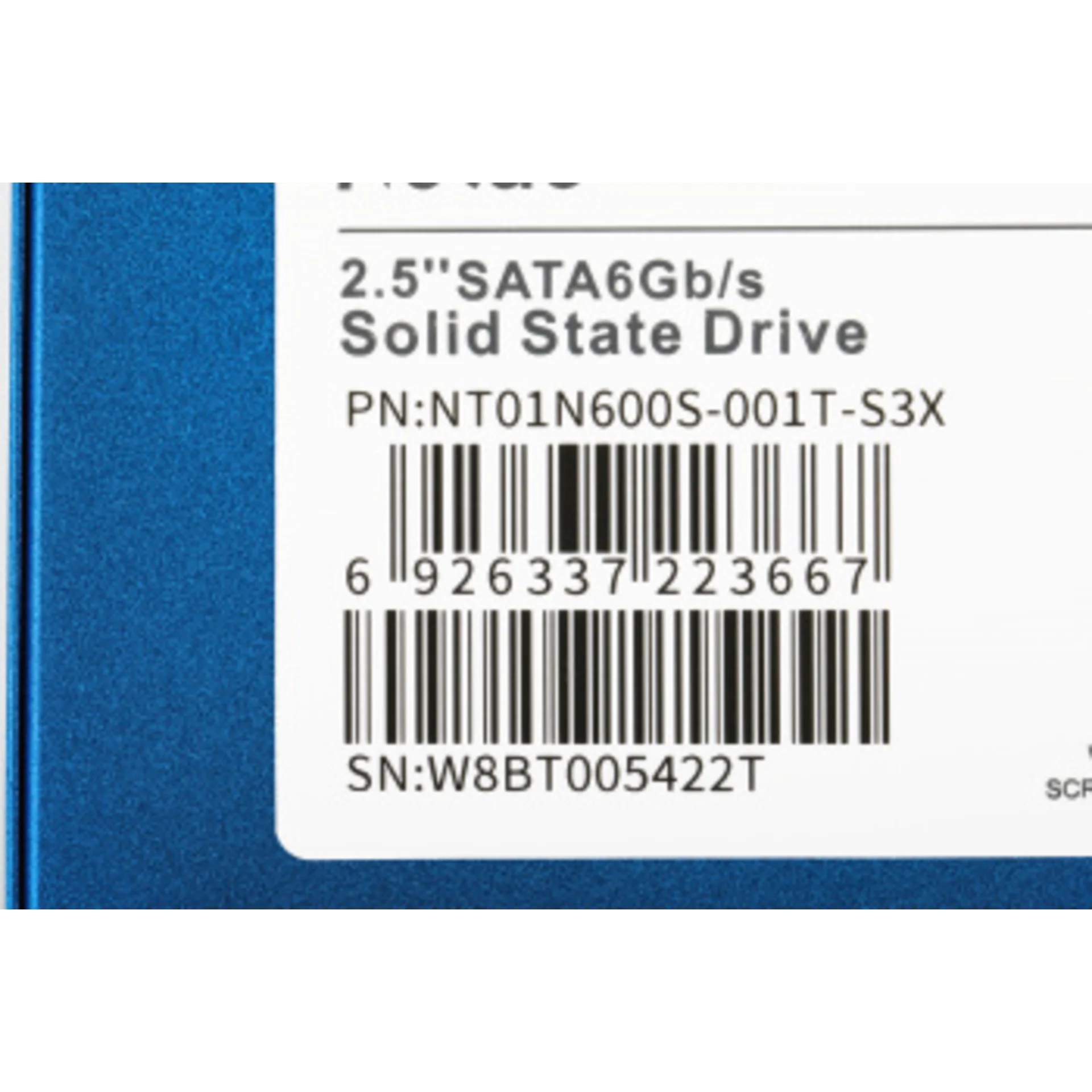 Накопитель SSD Netac SATA-III 1TB NT01N600S-001T-S3X N600S 2.5"