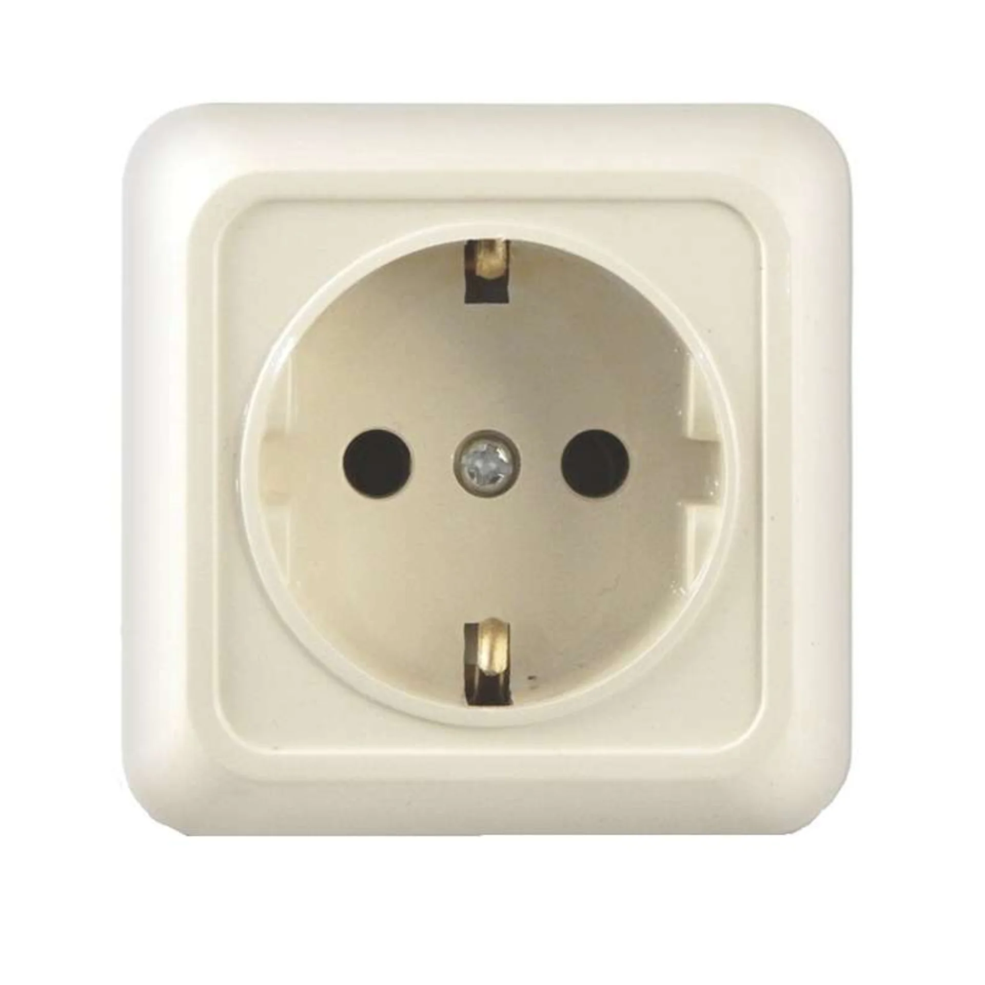 Розетка 1-м ОП Олимп 16А IP20 с заземл. сл. кость UNIVersal Б-О0028