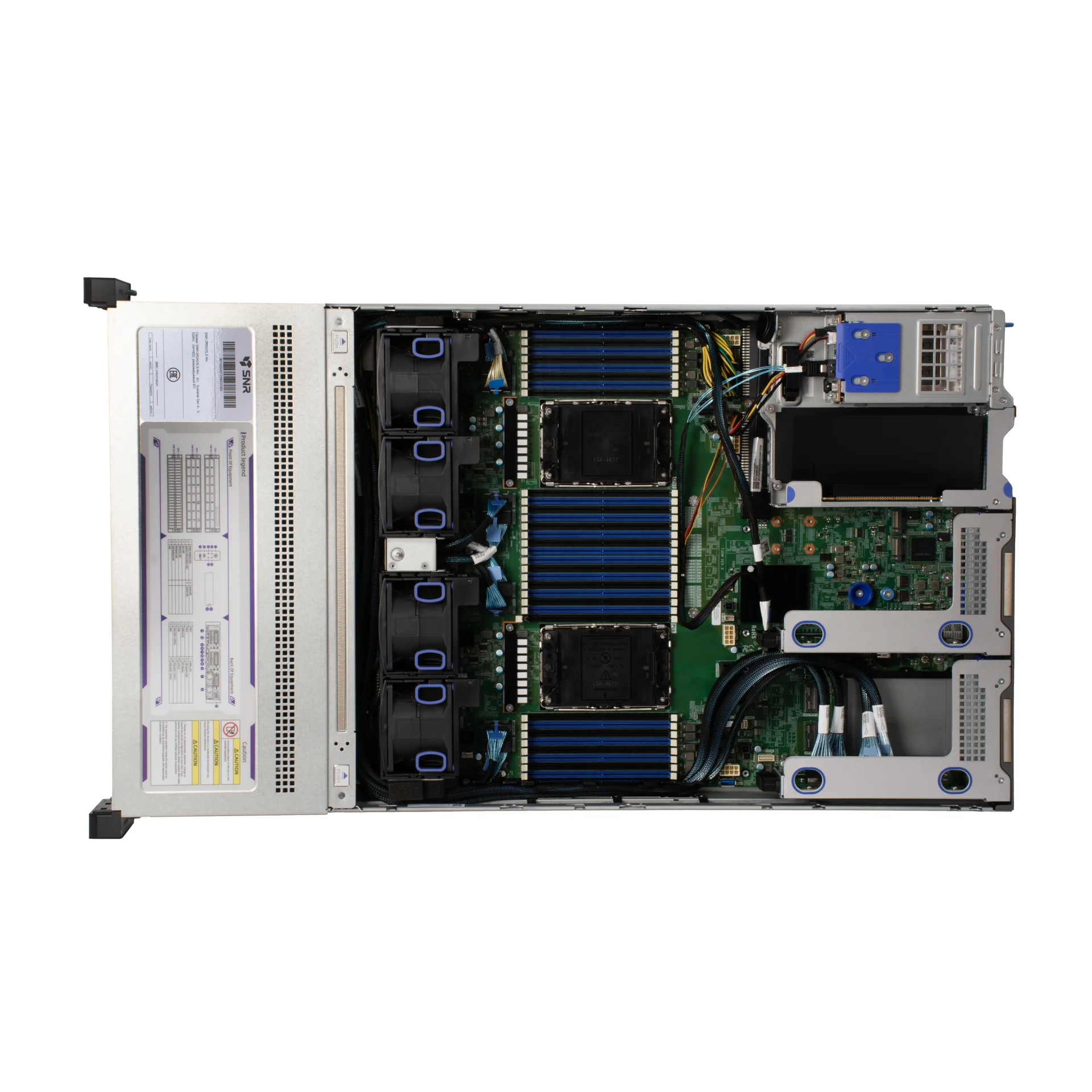 Серверная платформа SNR-SR2425LS-NV, 2U, Scalable Gen4,5, DDR5, 24xHDD, резервируемый БП
