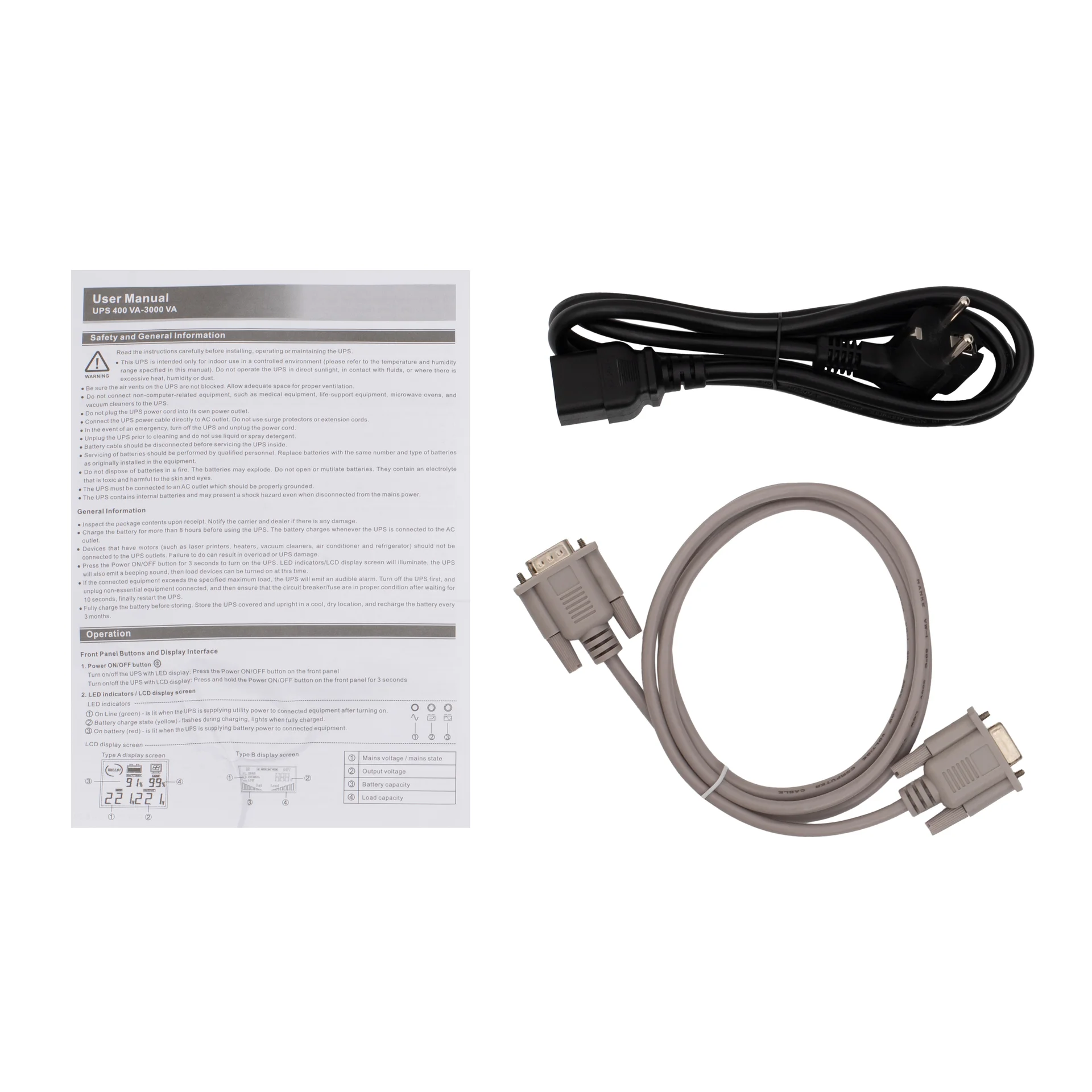 Источник бесперебойного питания Line-Interactive, 600 VA, Rackmount LCD