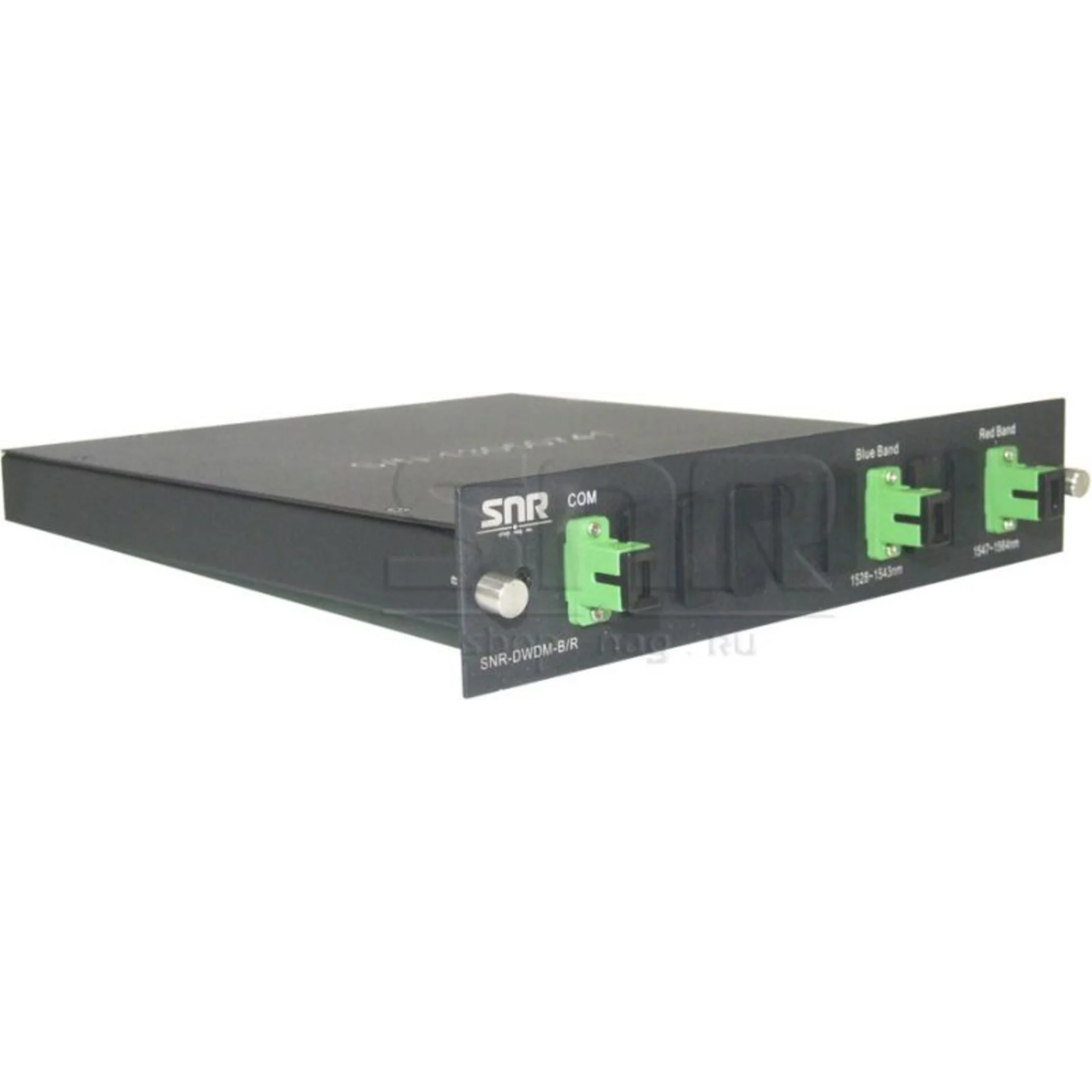 DWDM-фильтр диапазонов "Blue" (1528...1543nm) и "Red" (1547...1564nm) в 1/2U слоте