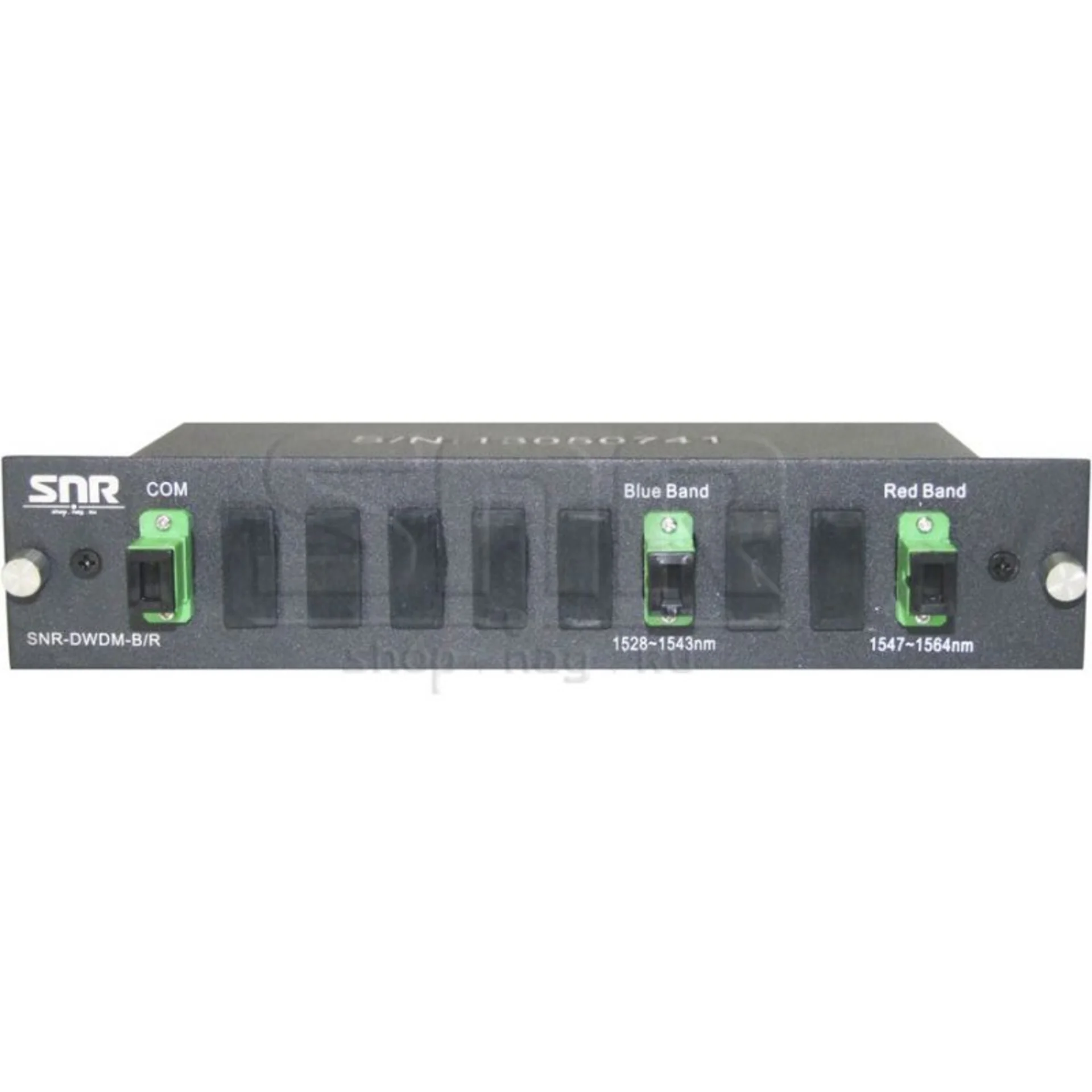 DWDM-фильтр диапазонов "Blue" (1528...1543nm) и "Red" (1547...1564nm) в 1/2U слоте