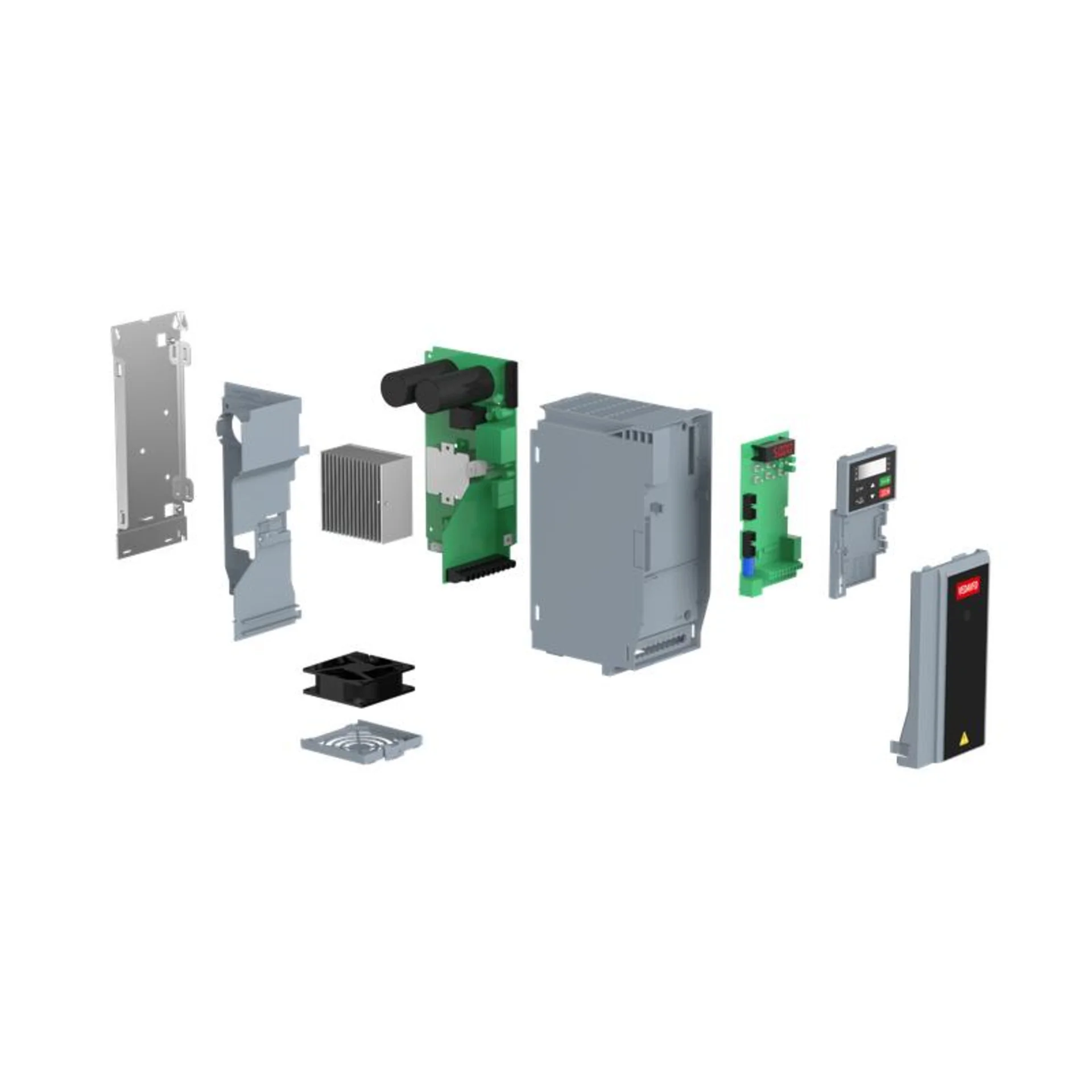 Преобразователь частоты VF-101-P2K2-0006-A-T4-E20-B-H вход. 380В выход. 2.2кВт выход. 6А ток перегру