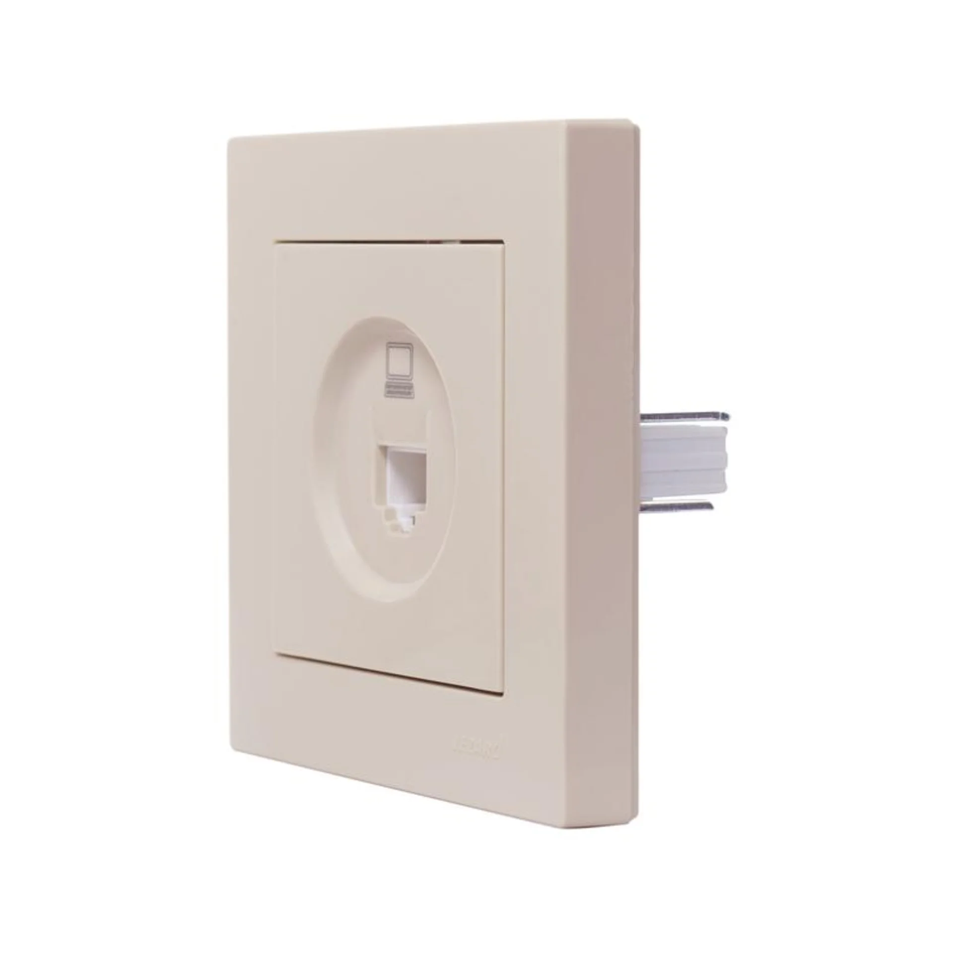 Розетка компьютерная 1-м СП Vesna механизм крем. LEZARD 742-0388-139
