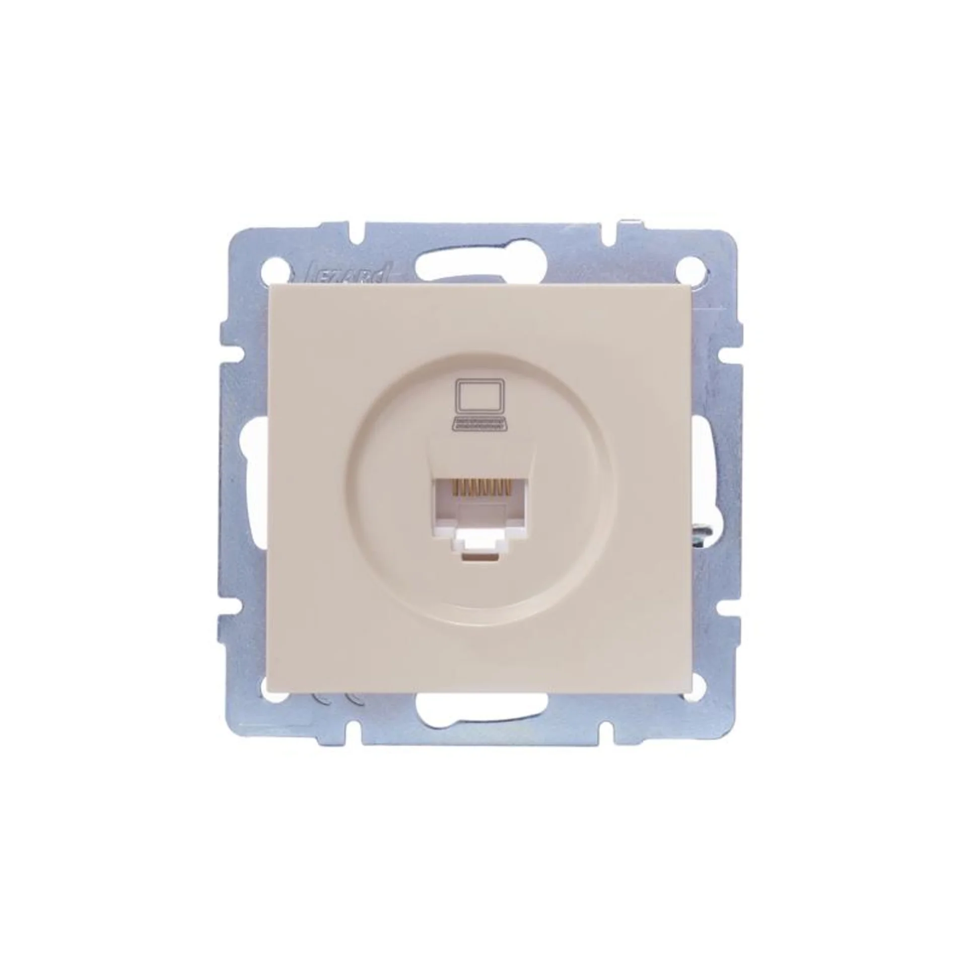Розетка компьютерная 1-м СП Vesna механизм крем. LEZARD 742-0388-139