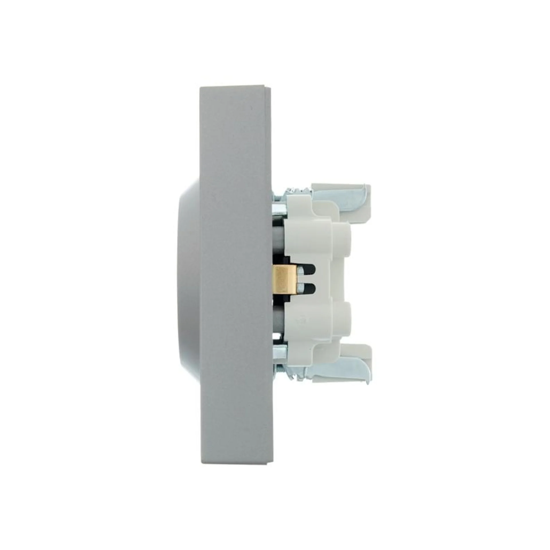 Розетка 2-м СП VESNA с заземл. ПБТ платина LEZARD 742-3500-127B