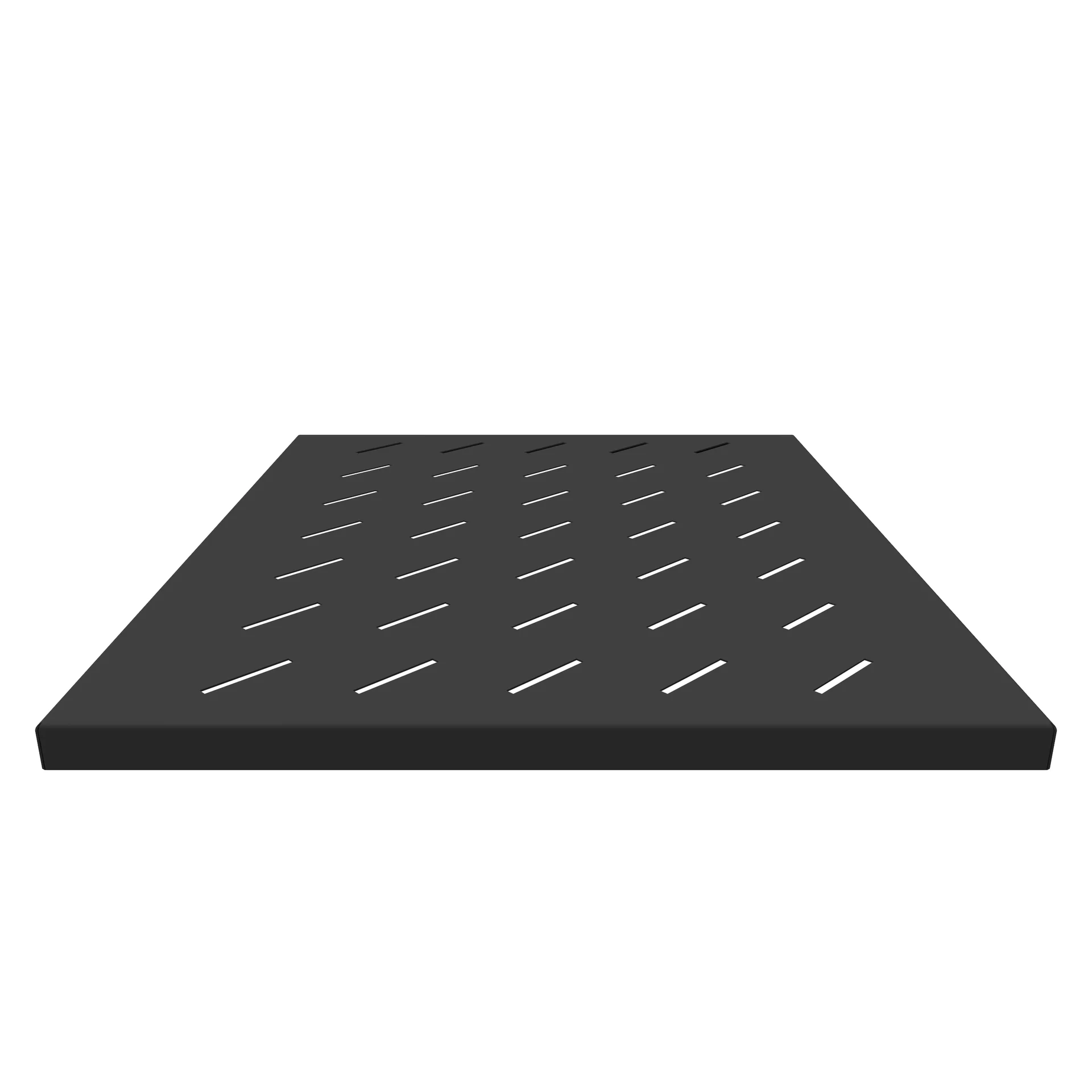 Полка стационарная для шкафов глубиной 800мм, (глубина полки 550мм) распределенная нагрузка 20кг, цвет-черный (SNR-SHELF-08055-20B)