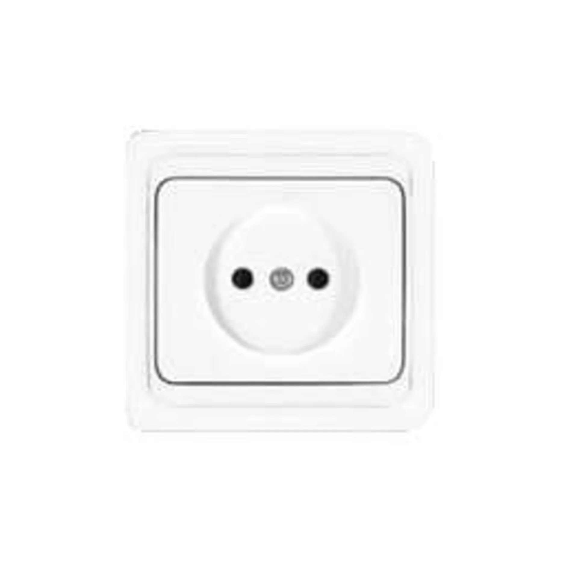 Розетка 1-м СП Валери 16А IP20 без заземл. бел. UNIVersal В0022