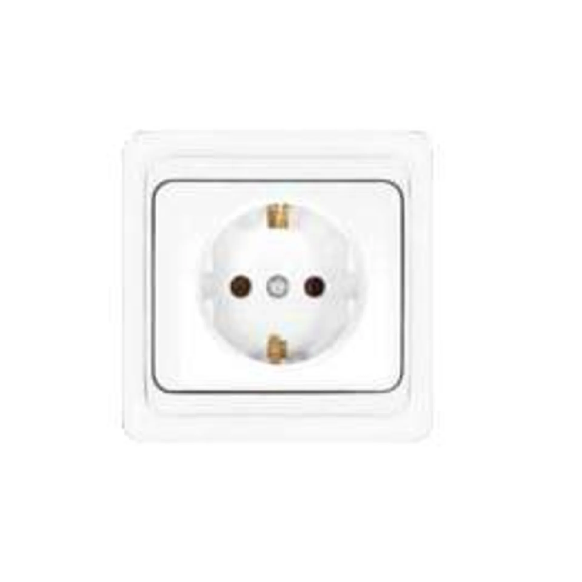 Розетка 1-м СП Валери 16А IP20 с заземл. бел. UNIVersal В0028