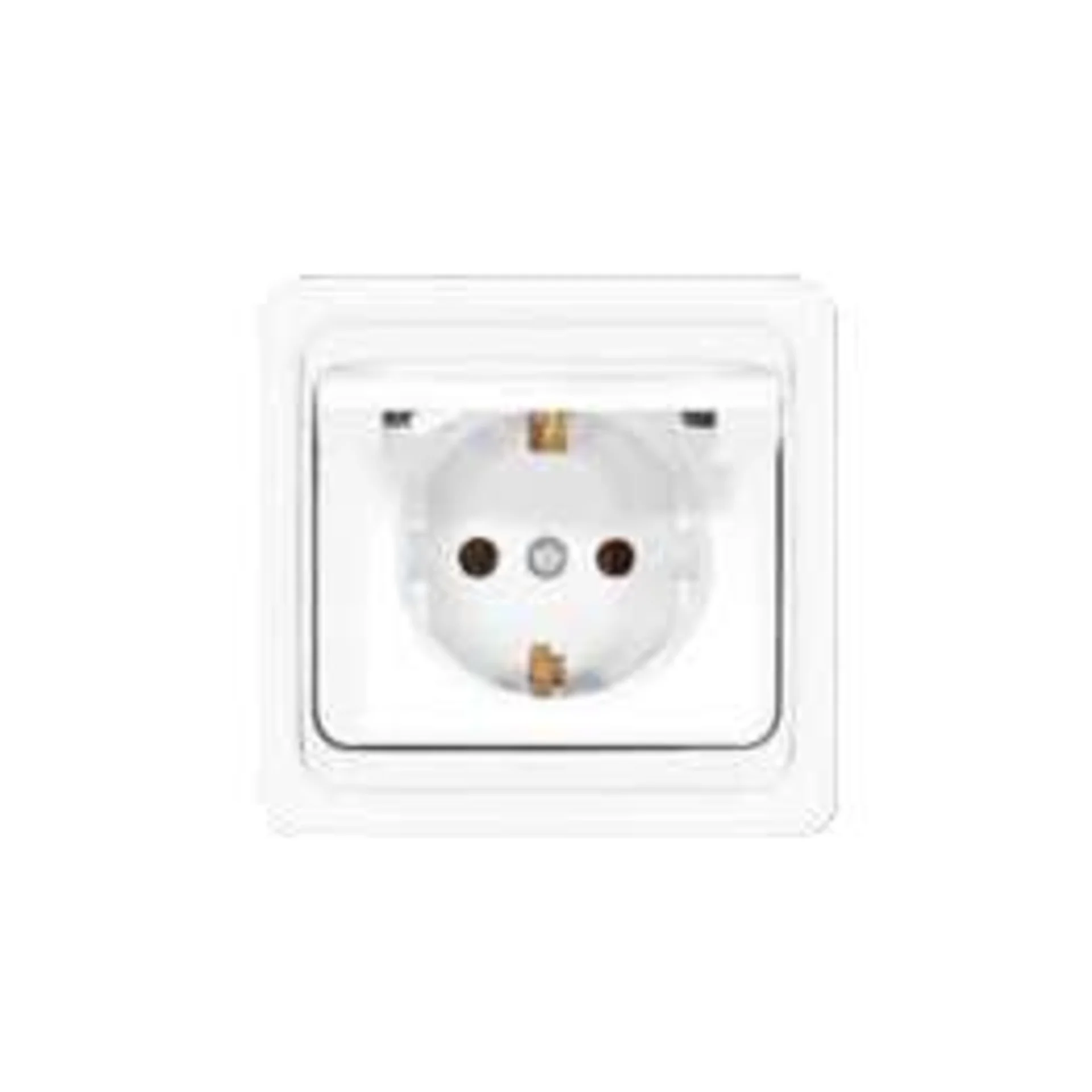 Розетка 1-м СП Валери 16А IP20 с заземл. с крышкой бел. UNIVersal В0029