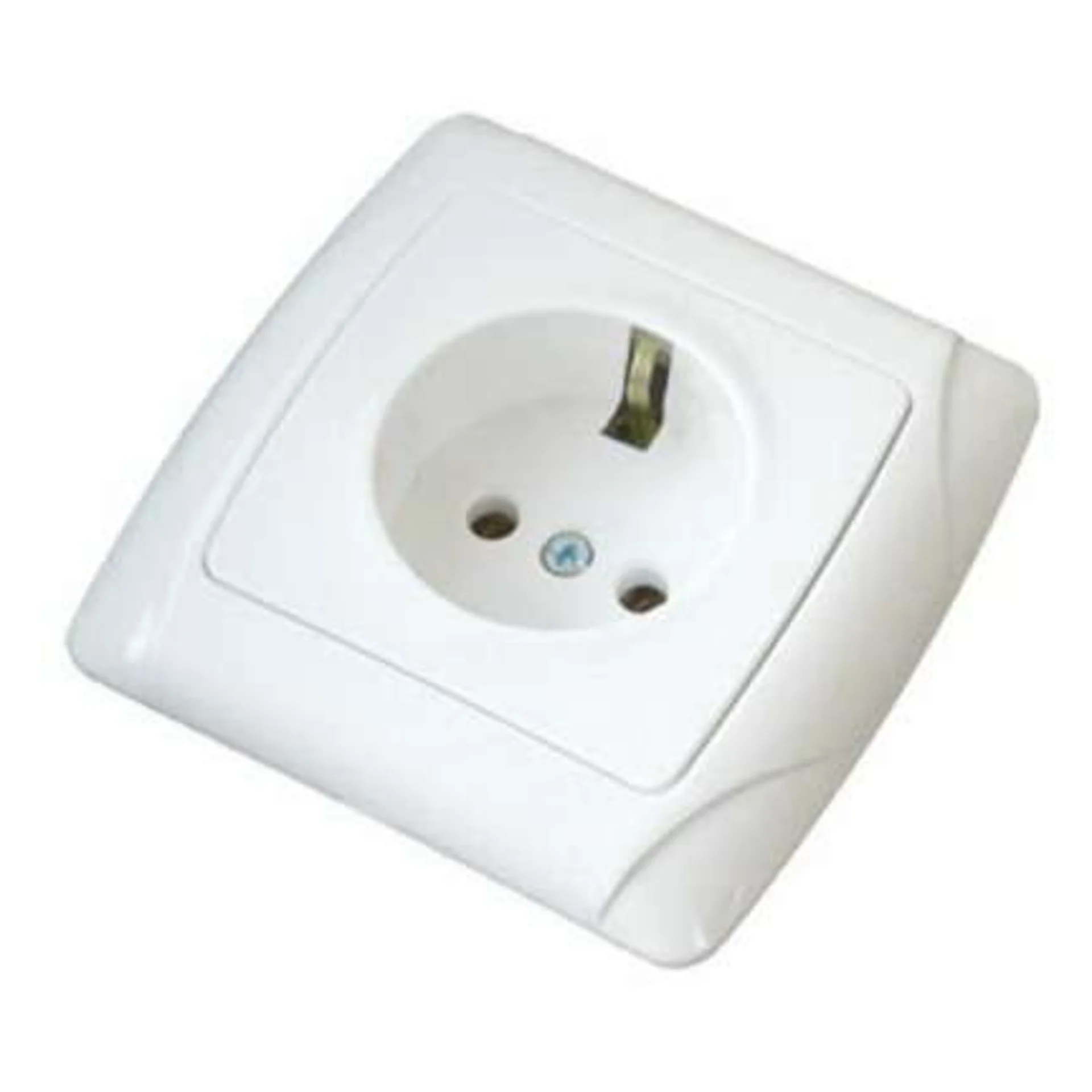 Розетка 1-м СП Маргарита 16А IP20 с заземл. бел. UNIVersal М0028