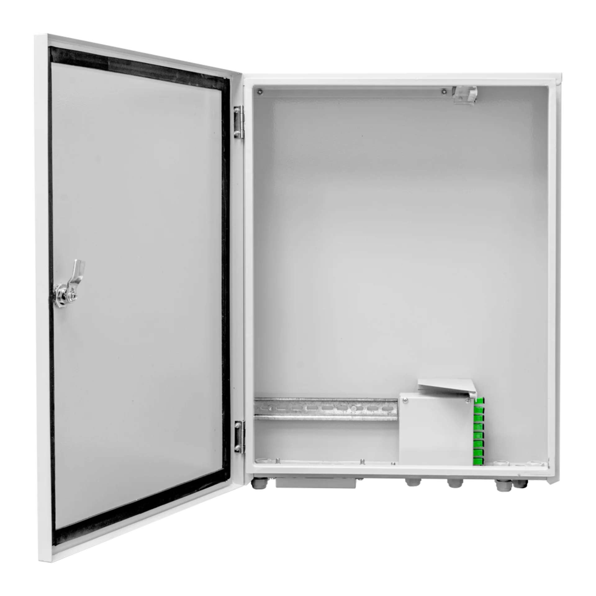 Шкаф уличный серии Real, 3U, 640х500х173, RAL7035