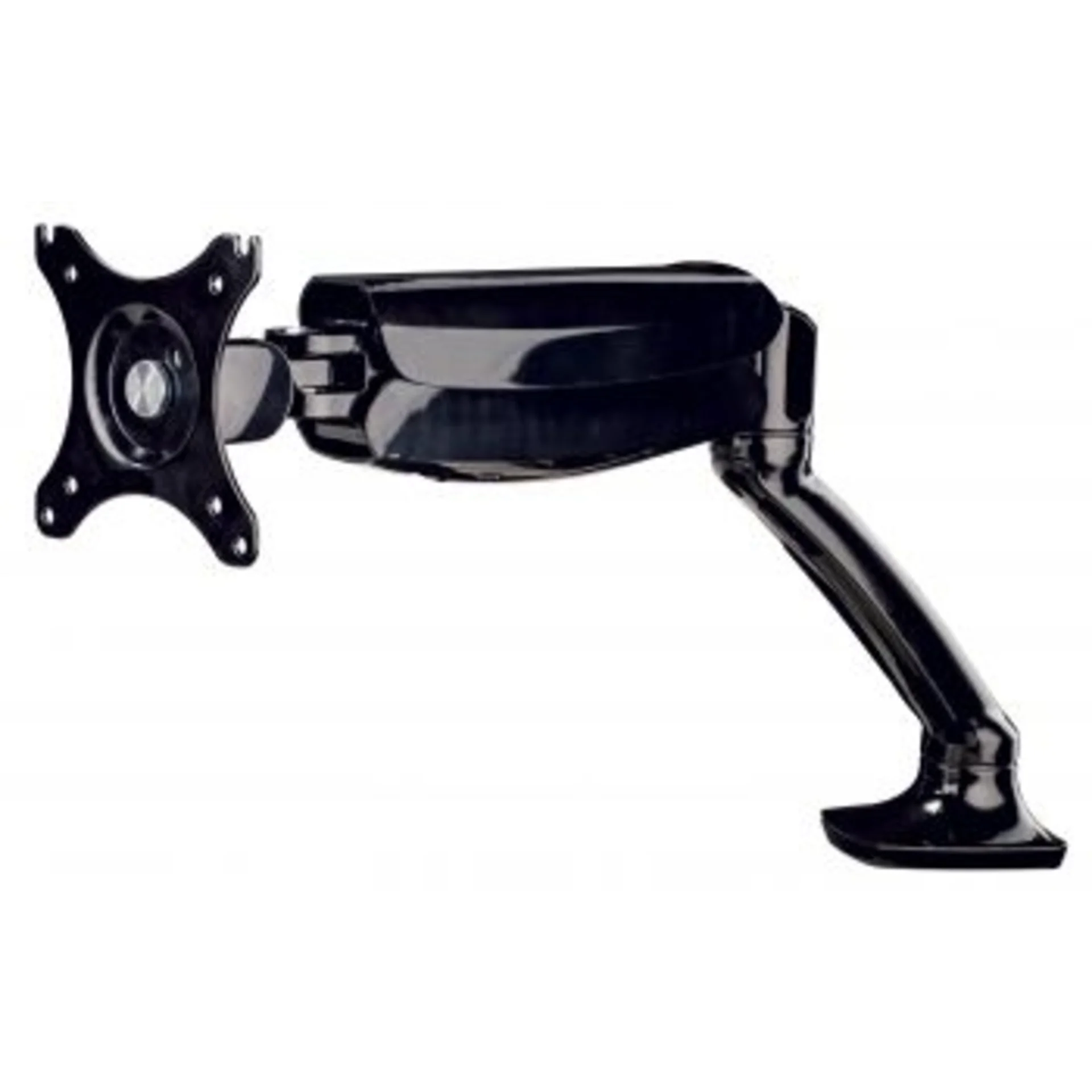 Кронштейн для мониторов ЖК Hama Fullmotion черный-26" макс.5кг крепление к столешнице поворот и накл