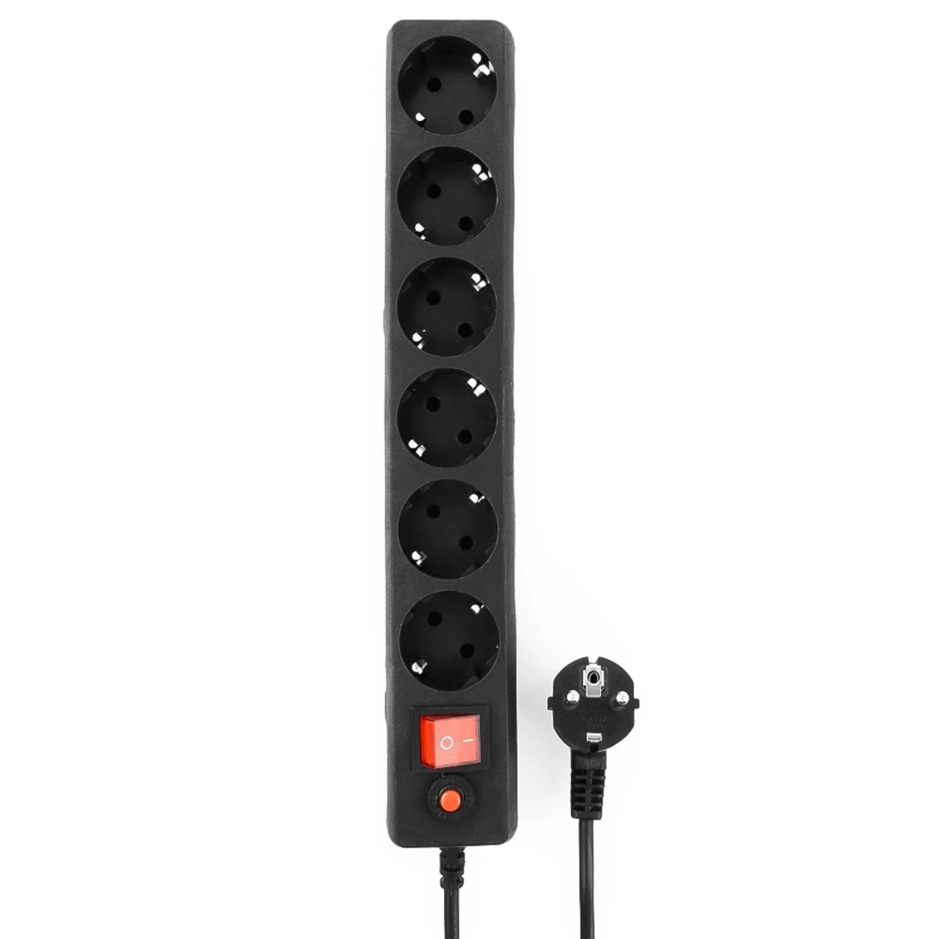 Сетевой фильтр Гарнизон ECL-6-B-1.8, 6р, 10А, 1.8м, ур.защиты 4, черный, пакет