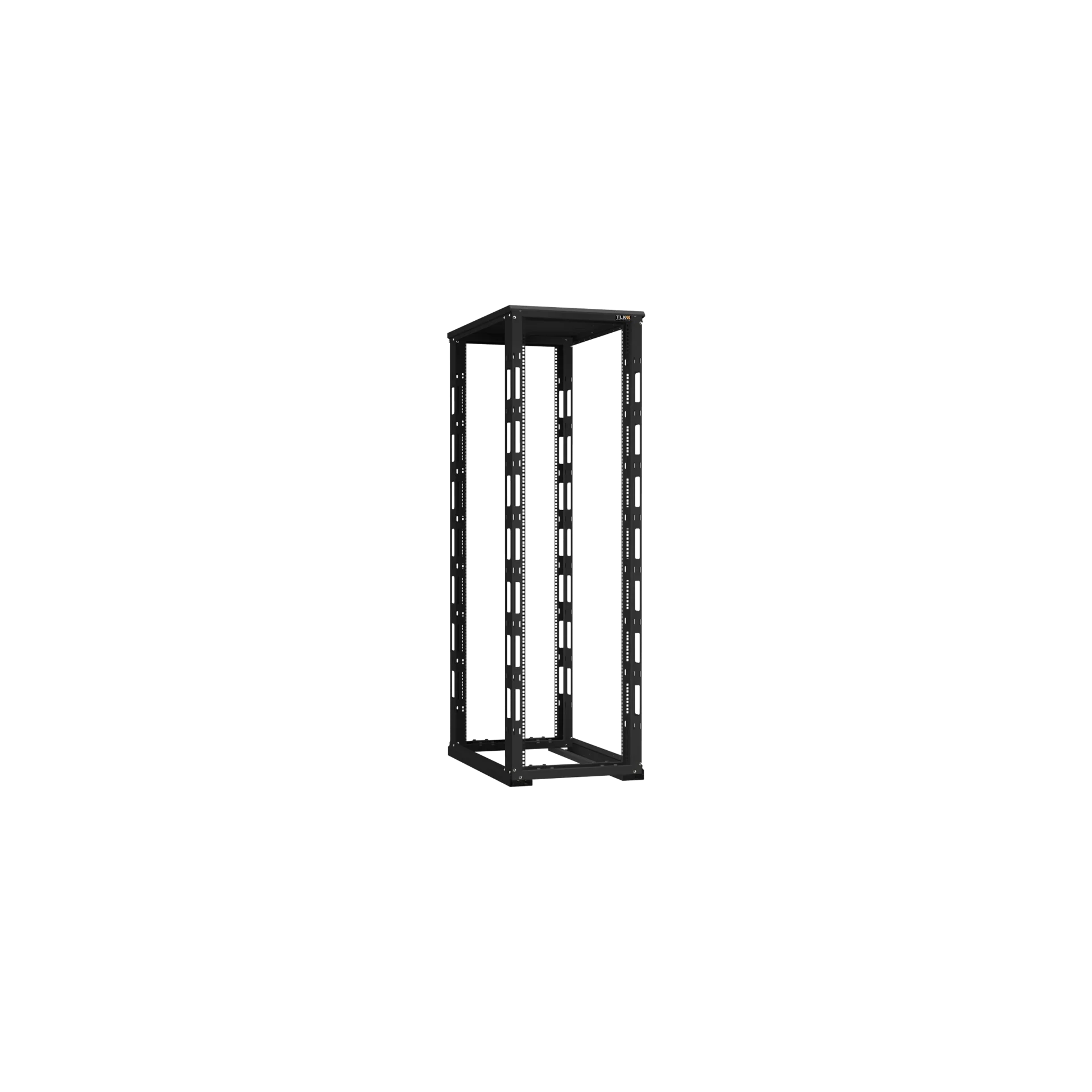 19" Монтажная стойка двухрамная 42U Ш600xГ1000мм, черная