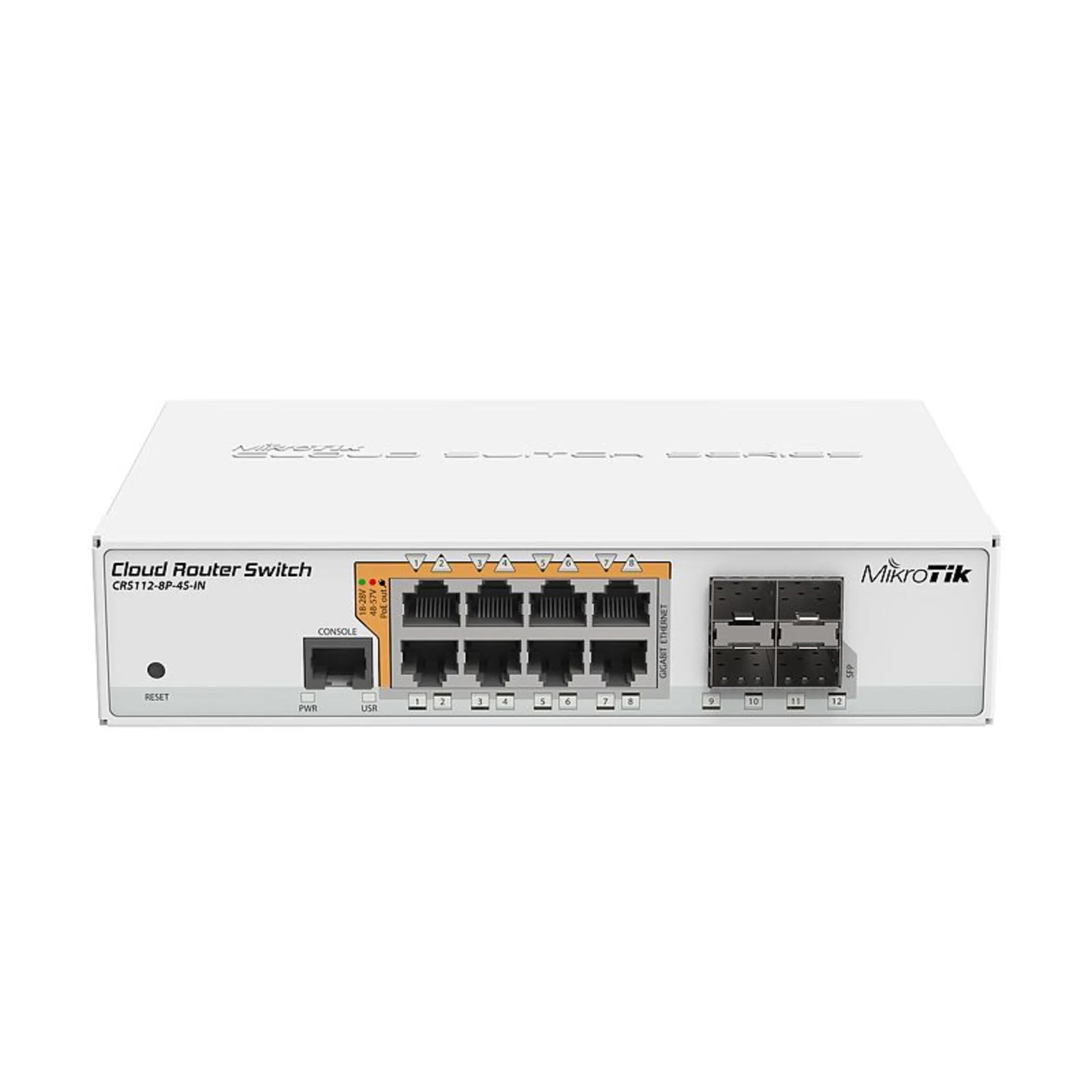 Коммутатор Cloud Router Switch Mikrotik CRS112-8P-4S-IN (RouterOS L5)