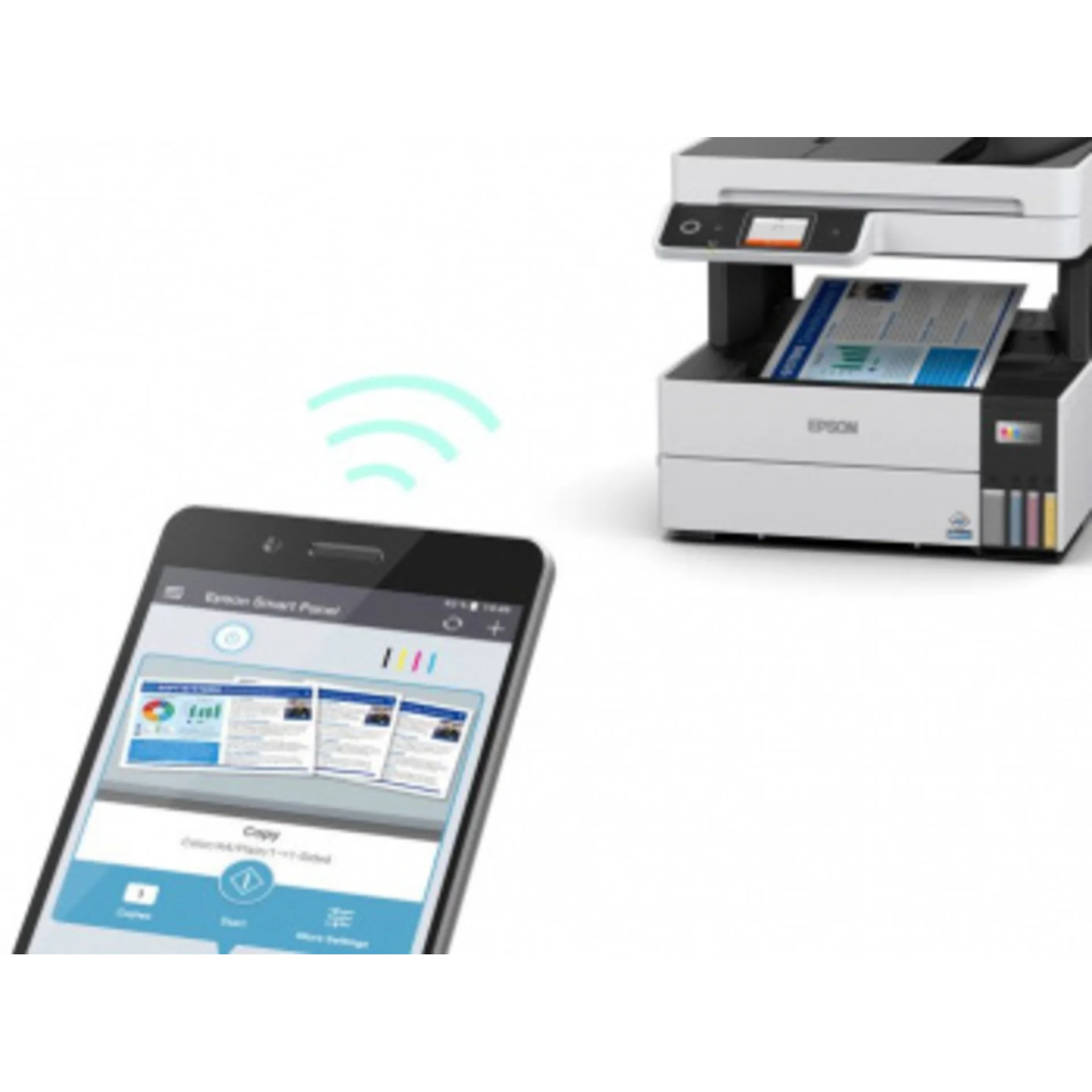 МФУ струйный Epson L6490 (C11CJ88405/404/502/507) A4 Duplex Net WiFi серый