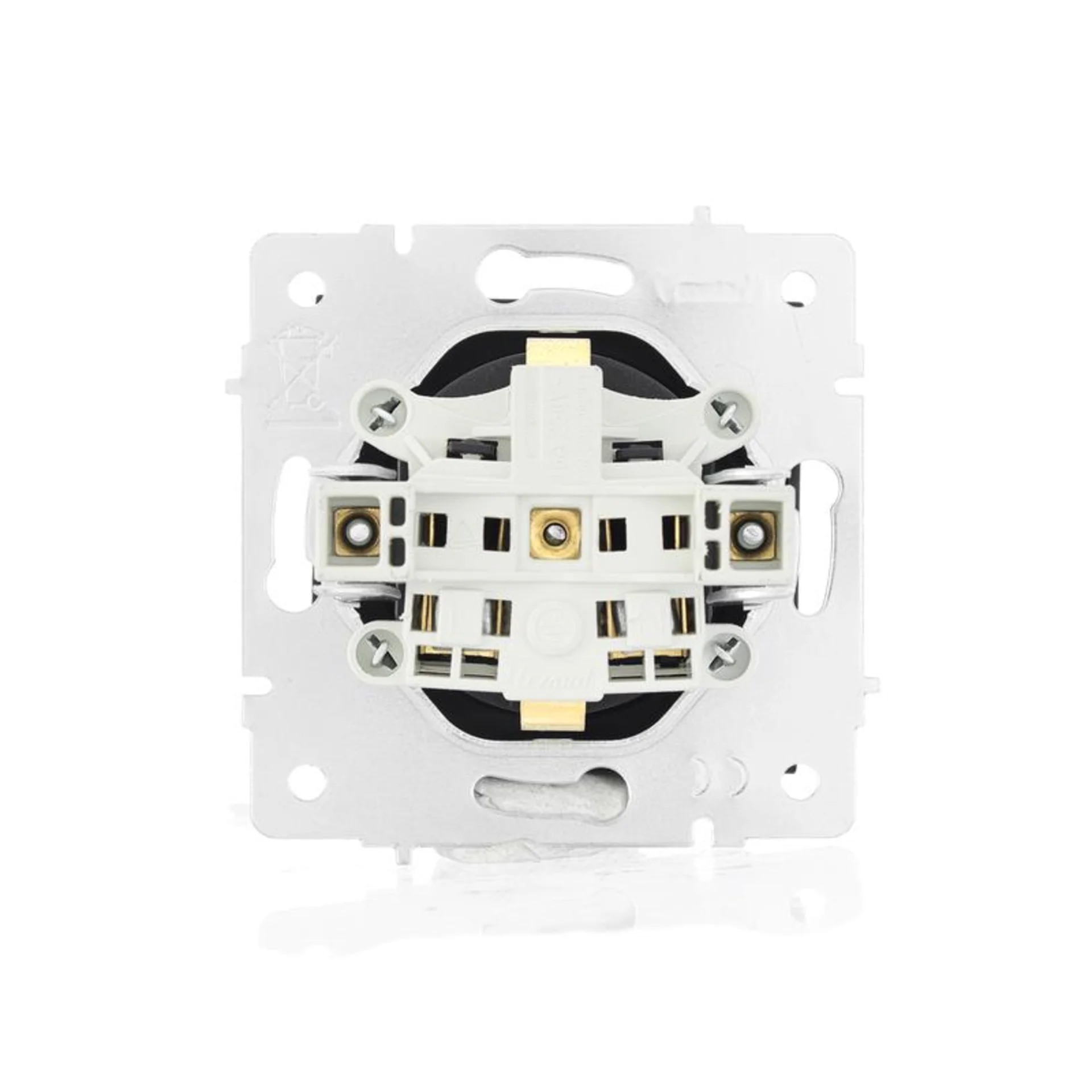 Розетка 1-м СП Vesna с заземл. защ. шторки ПБТ механизм черн. бархат LEZARD 742-4288-124B