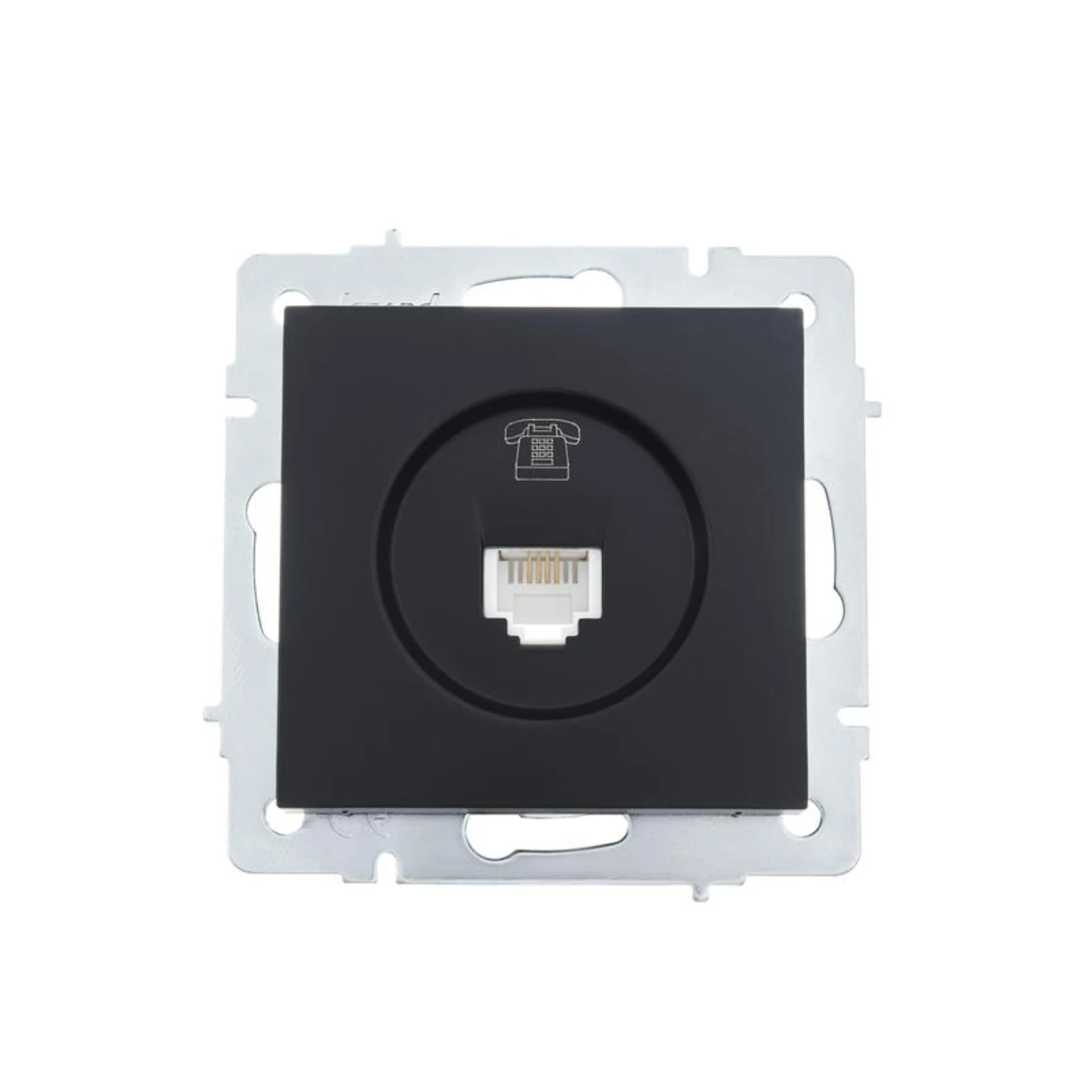 Розетка телефонная СП Vesna евро стандарт механизм черн. бархат LEZARD 742-4288-137