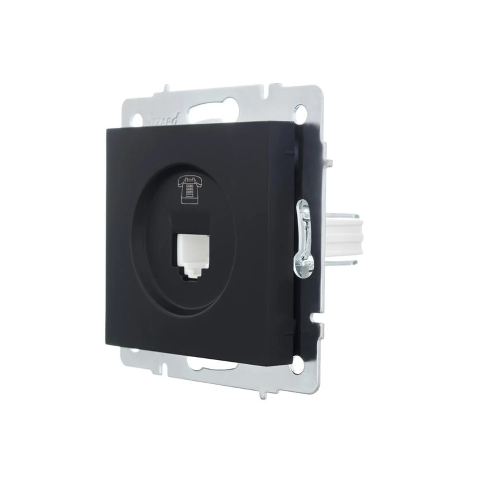 Розетка телефонная СП Vesna евро стандарт механизм черн. бархат LEZARD 742-4288-137