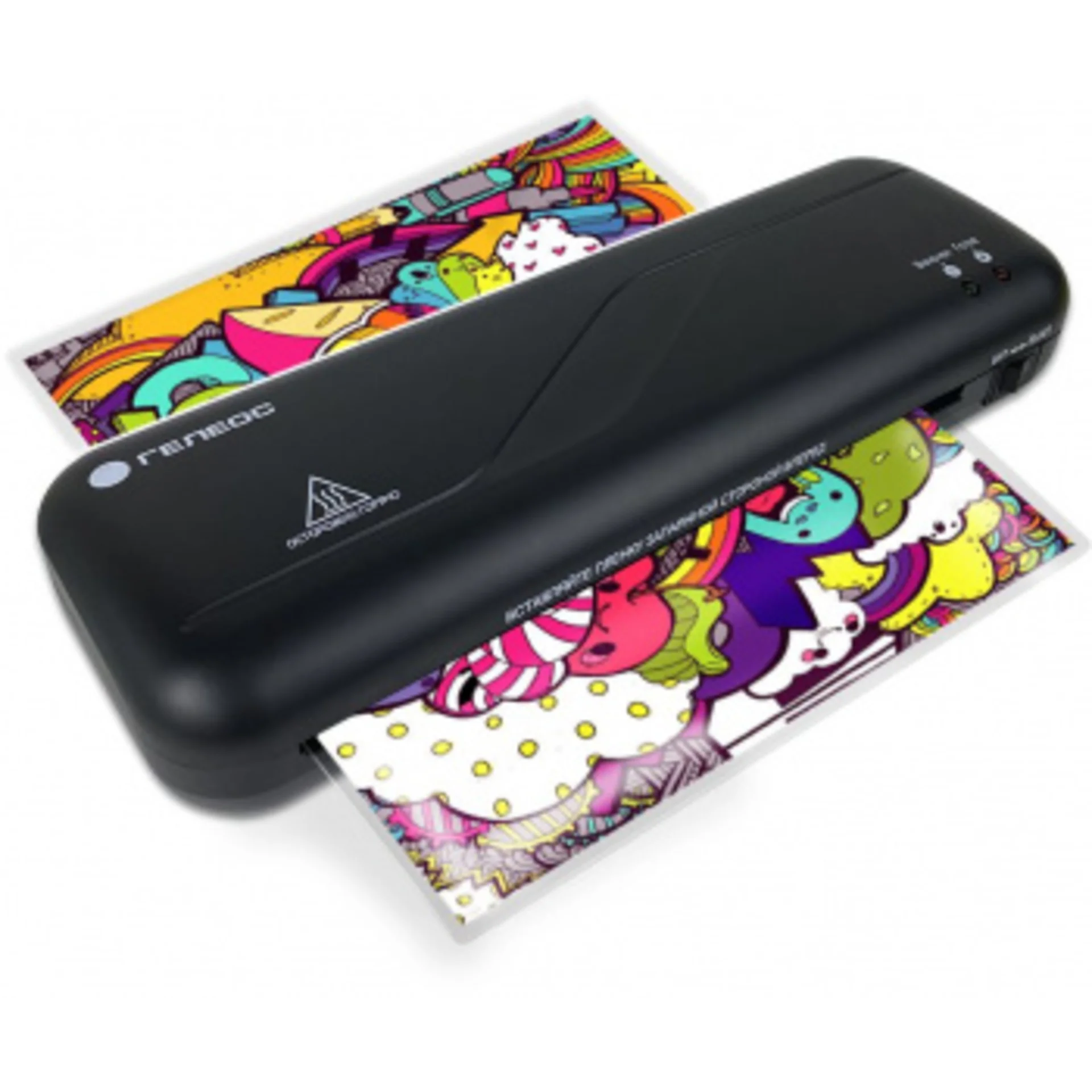 Ламинатор Heleos ЛМ_А4C черный A4 (75-150мкм) 30см/мин (2вал.) лам.фото