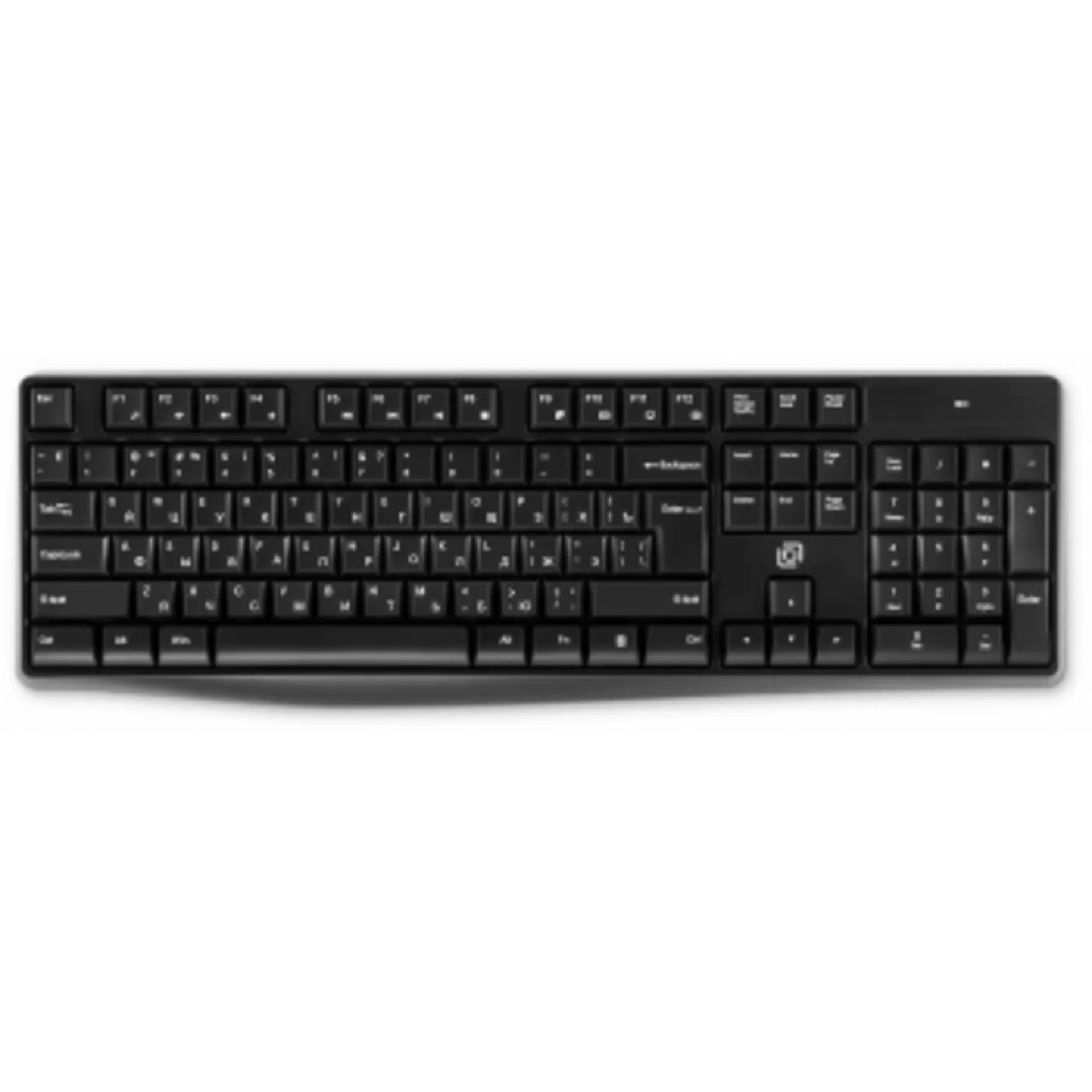 Клавиатура + мышь Оклик S260W клав:черный мышь:черный USB беспроводная Multimedia (2066170)