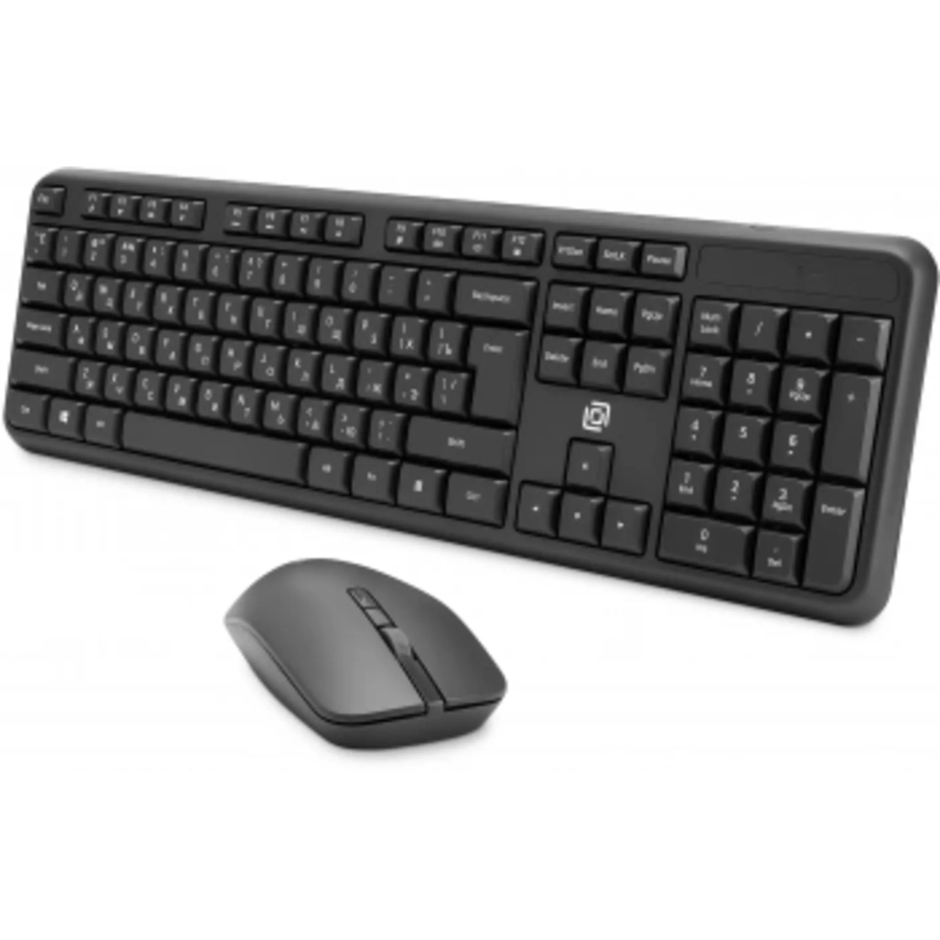 Клавиатура + мышь Оклик S277W клав:серый мышь:серый USB беспроводная Multimedia (2066173)