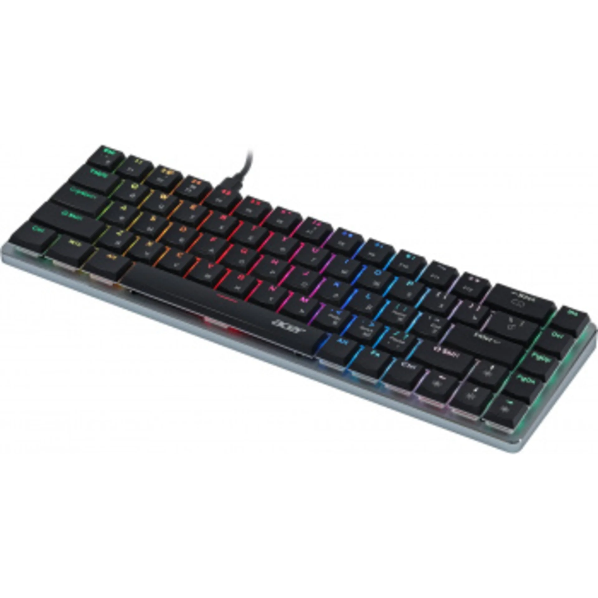 Клавиатура Acer OKW302 механическая серебристый USB for gamer LED (ZL.KBDCC.01C)