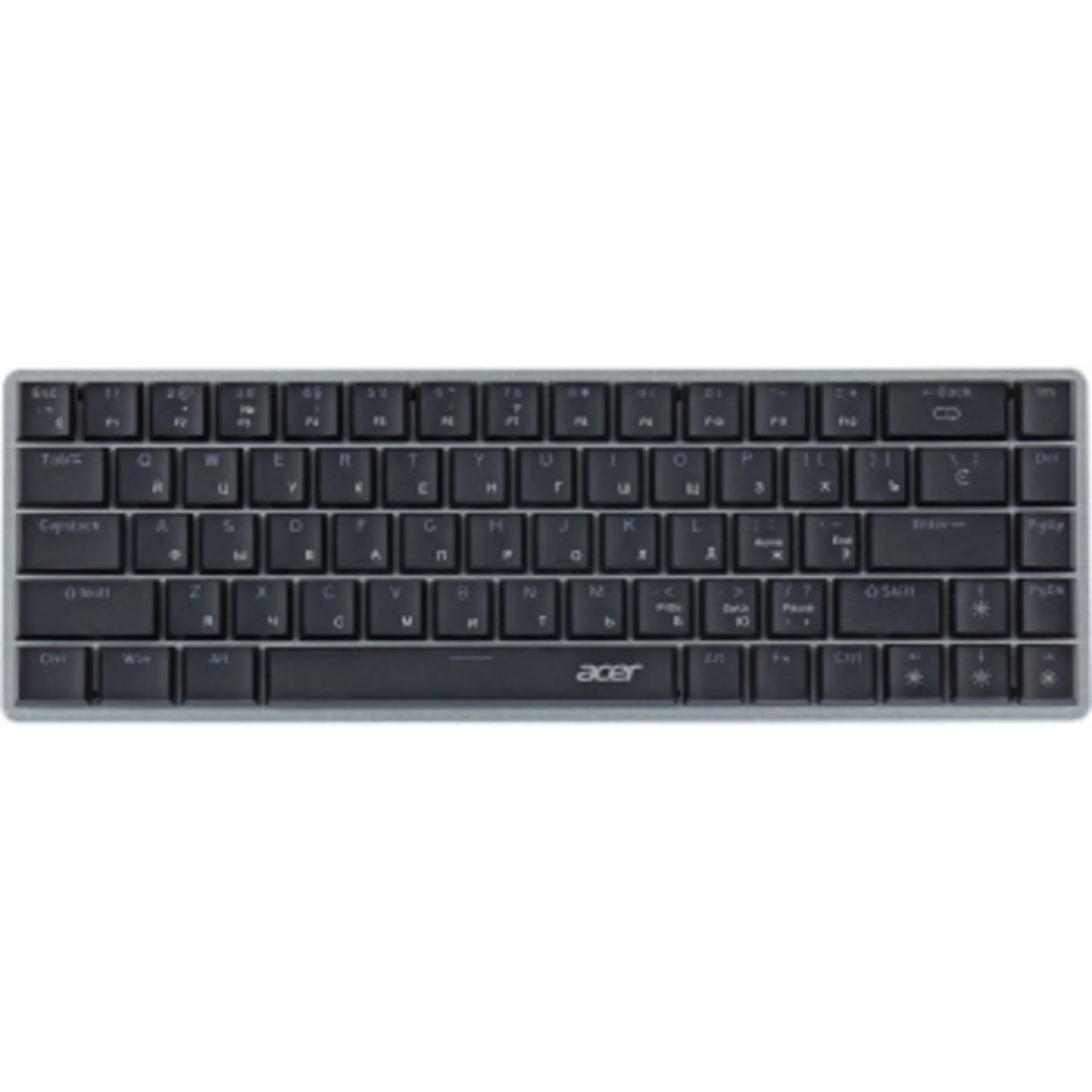 Клавиатура Acer OKW302 механическая серебристый USB for gamer LED (ZL.KBDCC.01C)