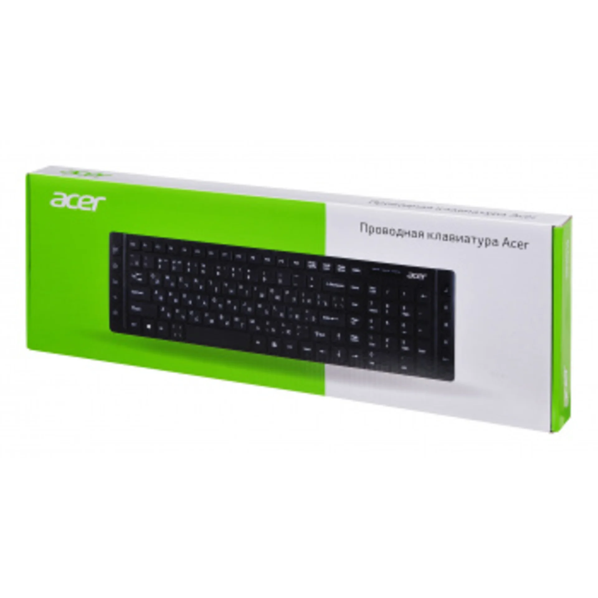 Клавиатура Acer OKW010 черный USB slim Multimedia