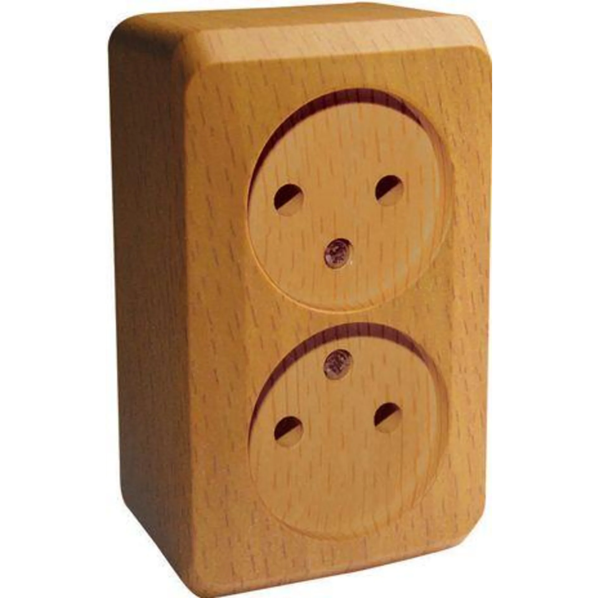 Розетка 2-м ОП Этюд Дача 16А IP20 250В без заземл. без защ. шторок бук SE PA16-005T