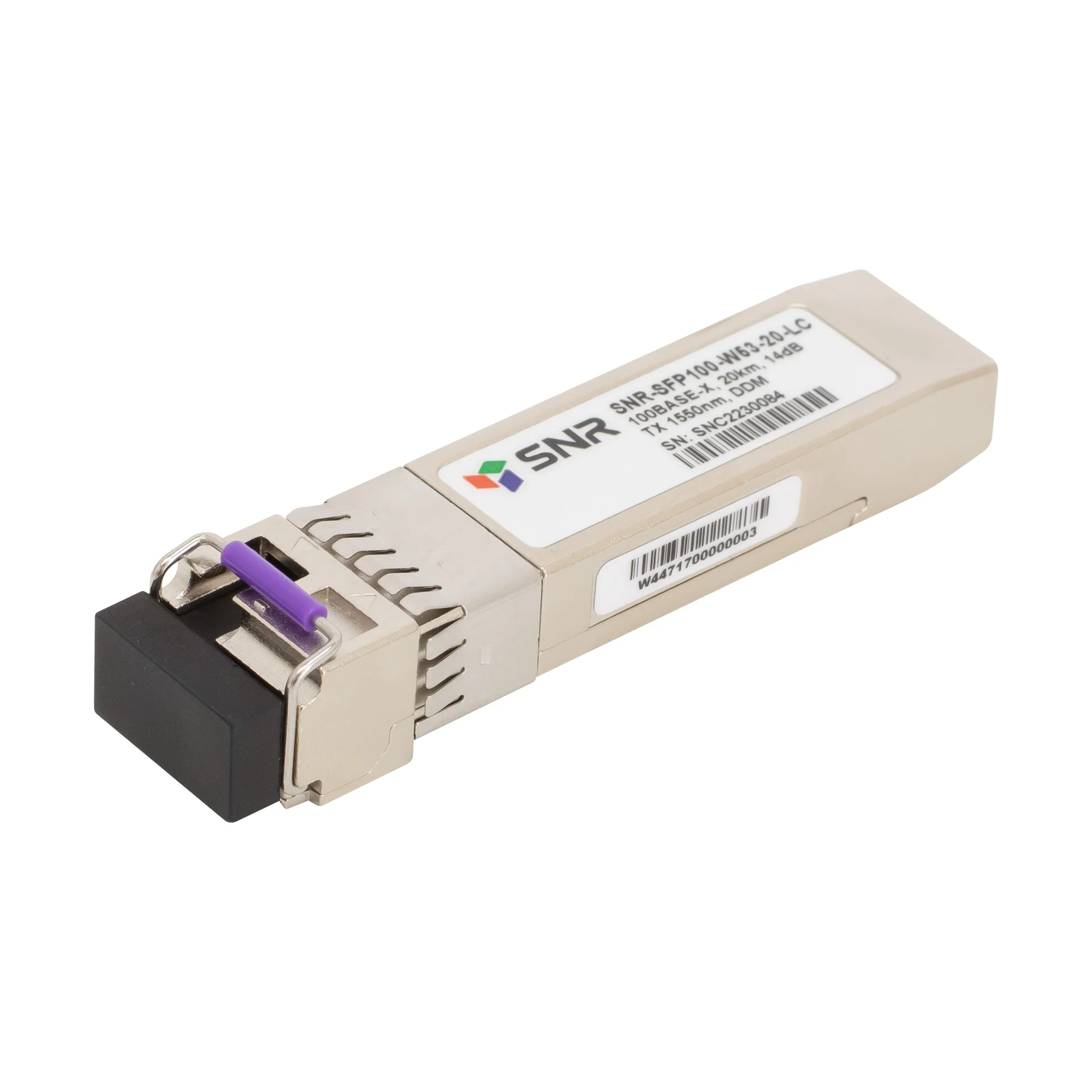 Модуль SFP WDM, дальность до 20км (14dB), 1550нм, 100Mb (LC)