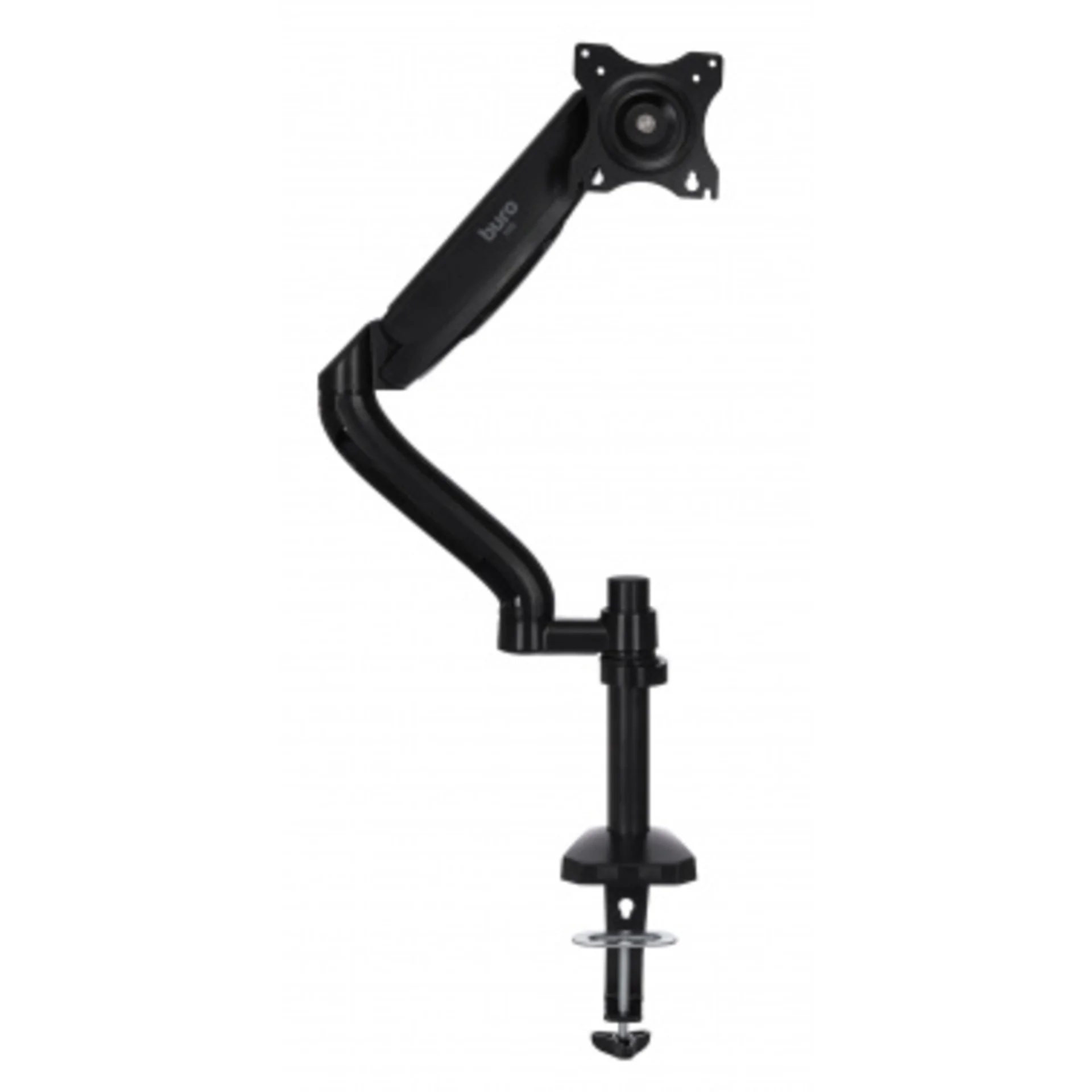 Кронштейн для мониторов ЖК Buro M10 черный 17"-27" макс.9кг крепление к столешнице поворот и наклон