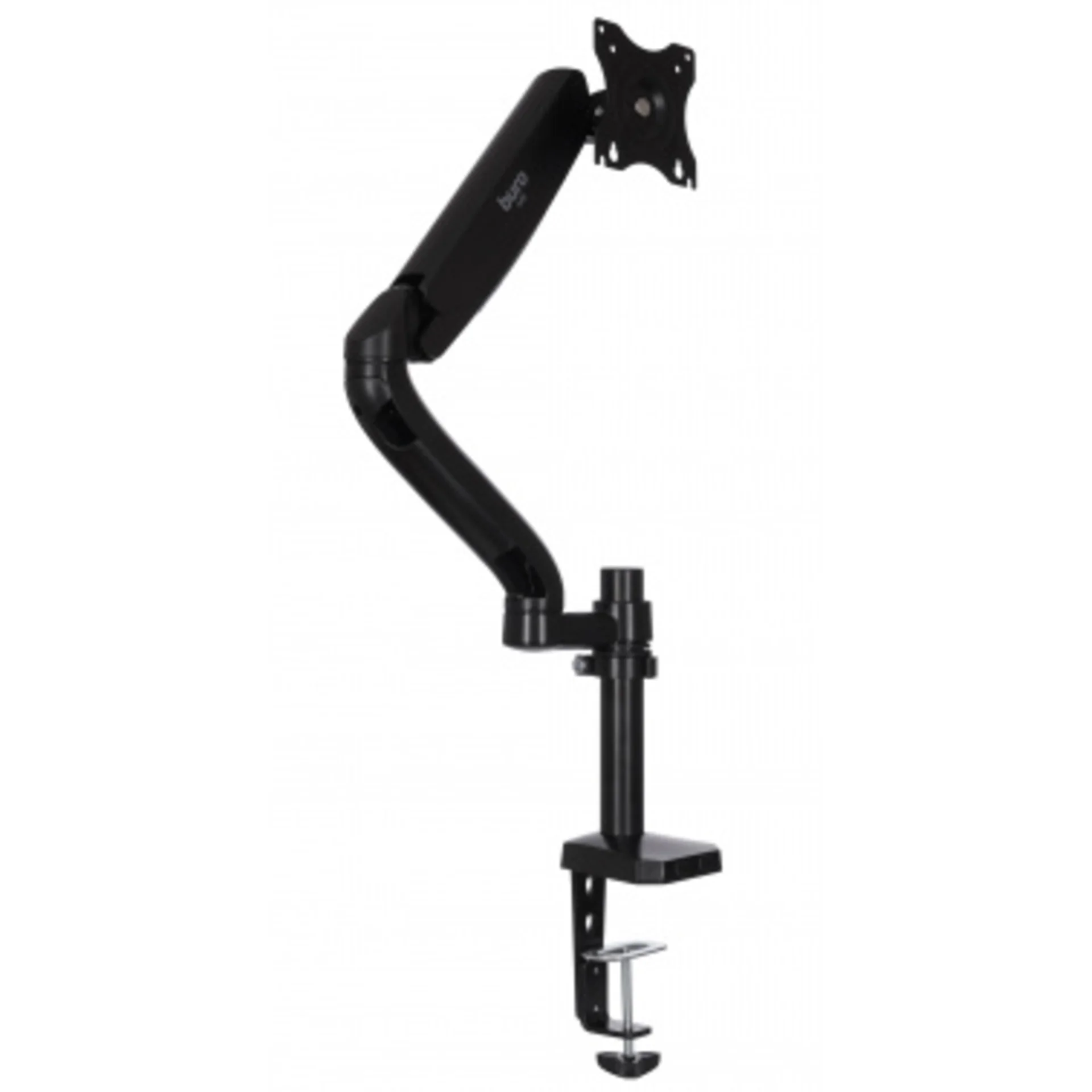 Кронштейн для мониторов ЖК Buro M10 черный 17"-27" макс.9кг крепление к столешнице поворот и наклон