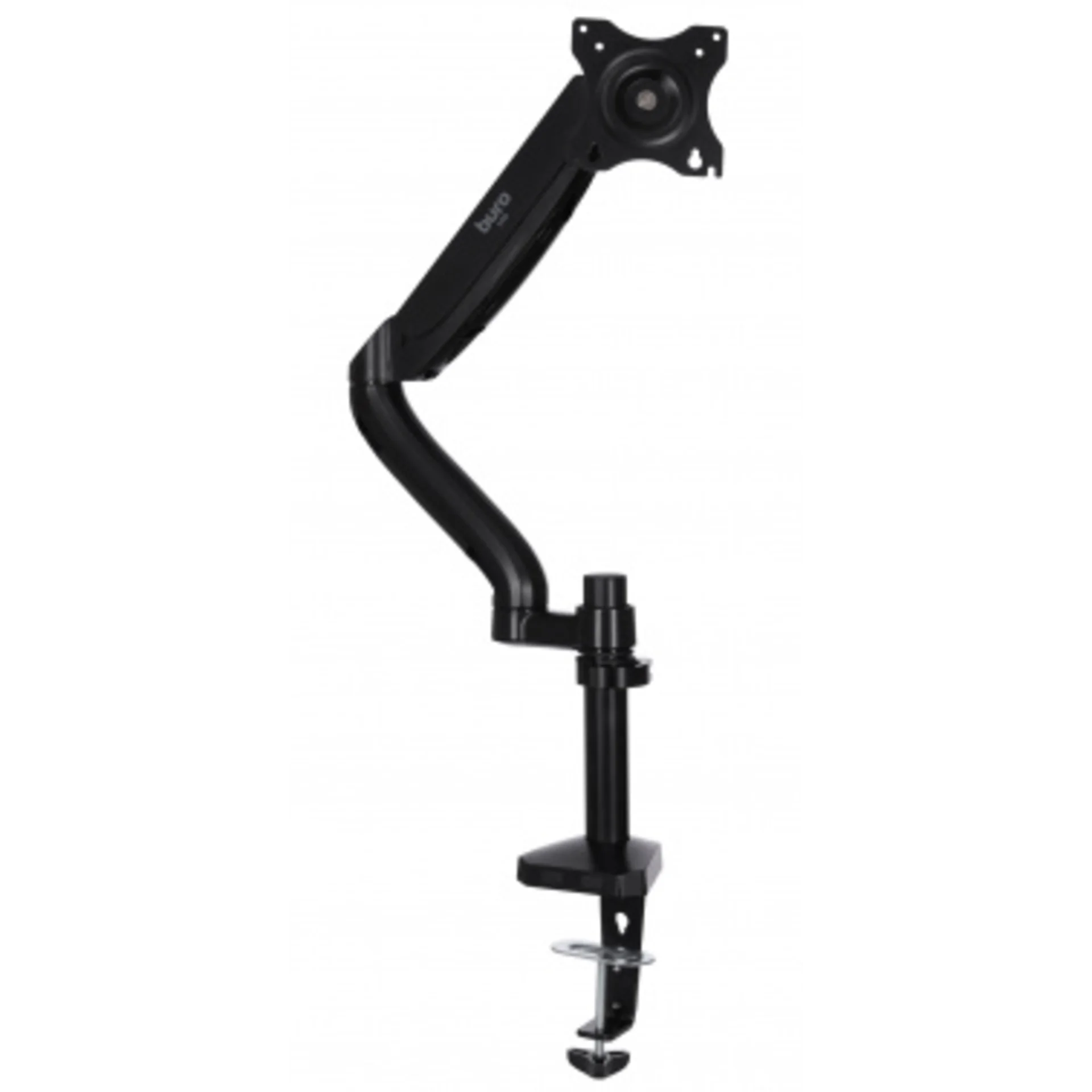 Кронштейн для мониторов ЖК Buro M10 черный 17"-27" макс.9кг крепление к столешнице поворот и наклон