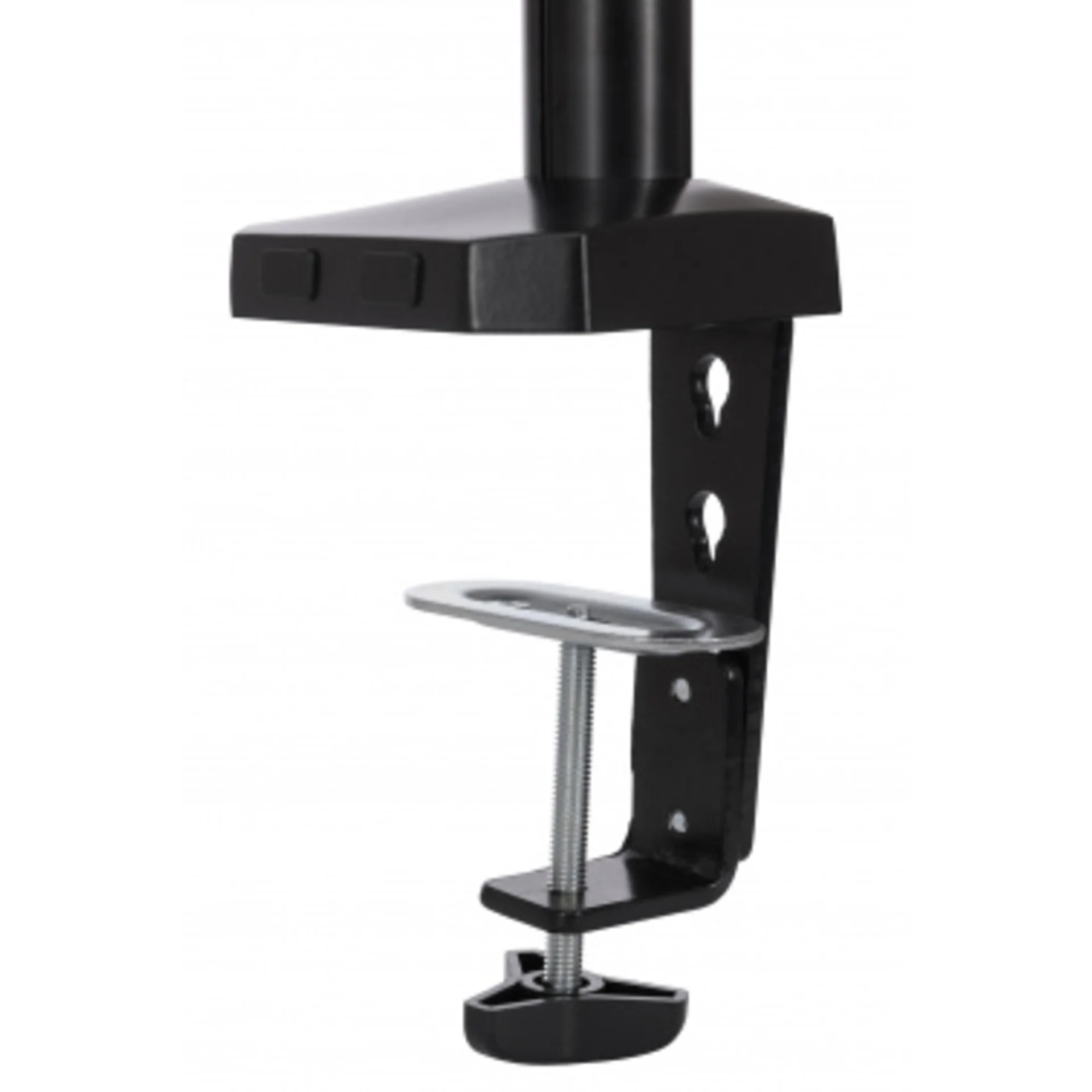 Кронштейн для мониторов ЖК Buro M10 черный 17"-27" макс.9кг крепление к столешнице поворот и наклон