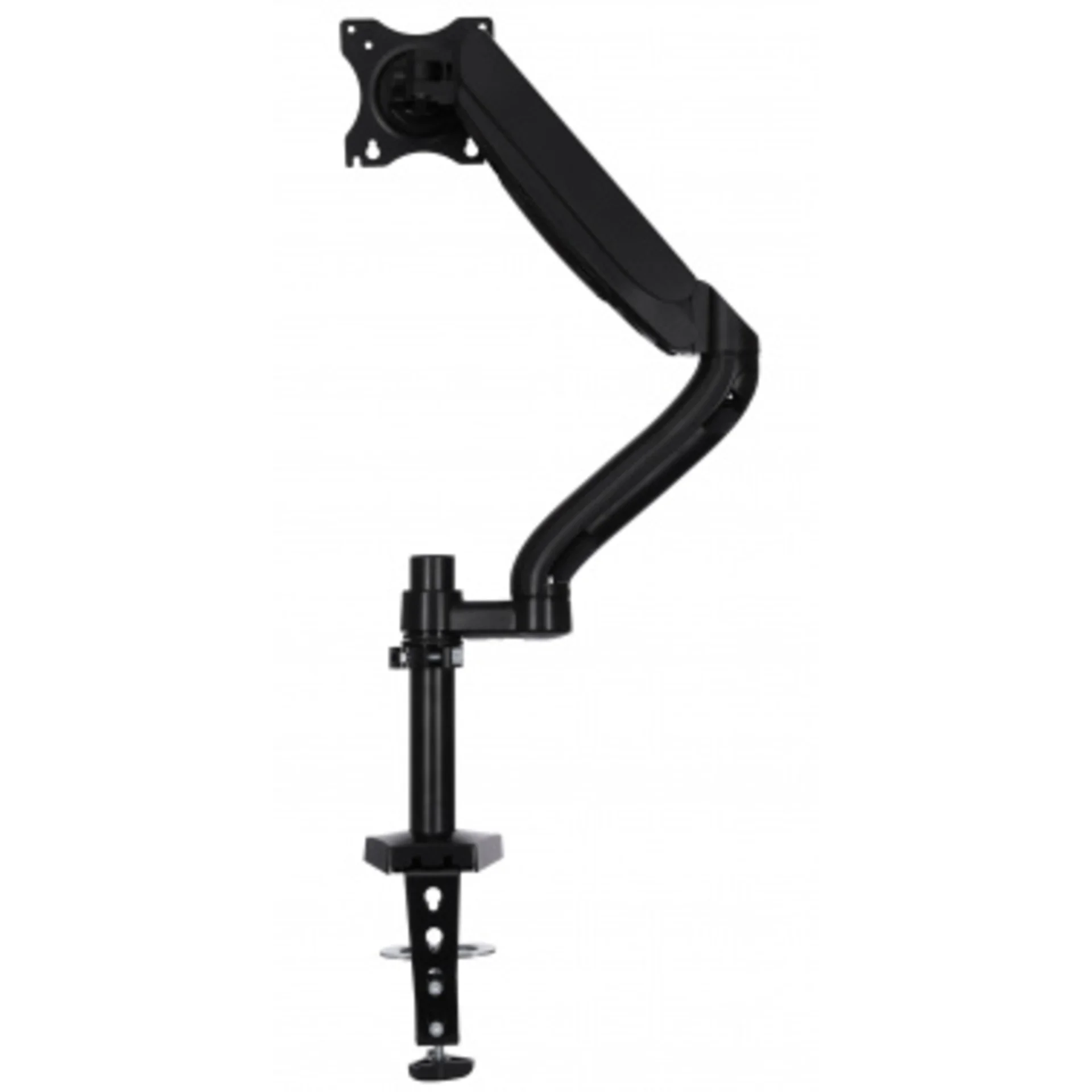 Кронштейн для мониторов ЖК Buro M10 черный 17"-27" макс.9кг крепление к столешнице поворот и наклон