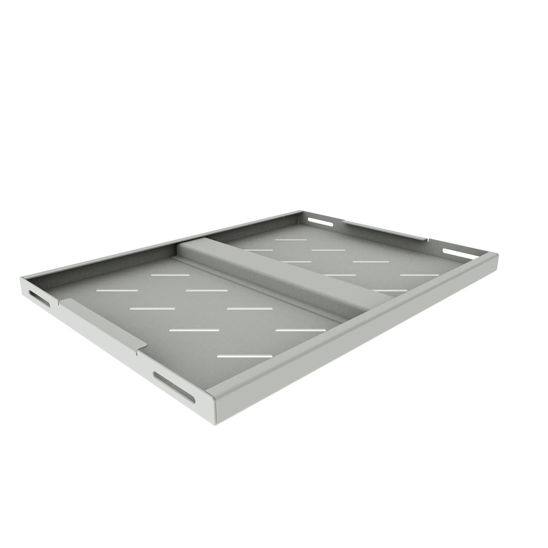 Полка стационарная усиленная для шкафов глубиной 600мм, (глубина полки 350мм) распределенная нагрузка 120кг, цвет-cерый (SNR-SHELF-06035-120G)