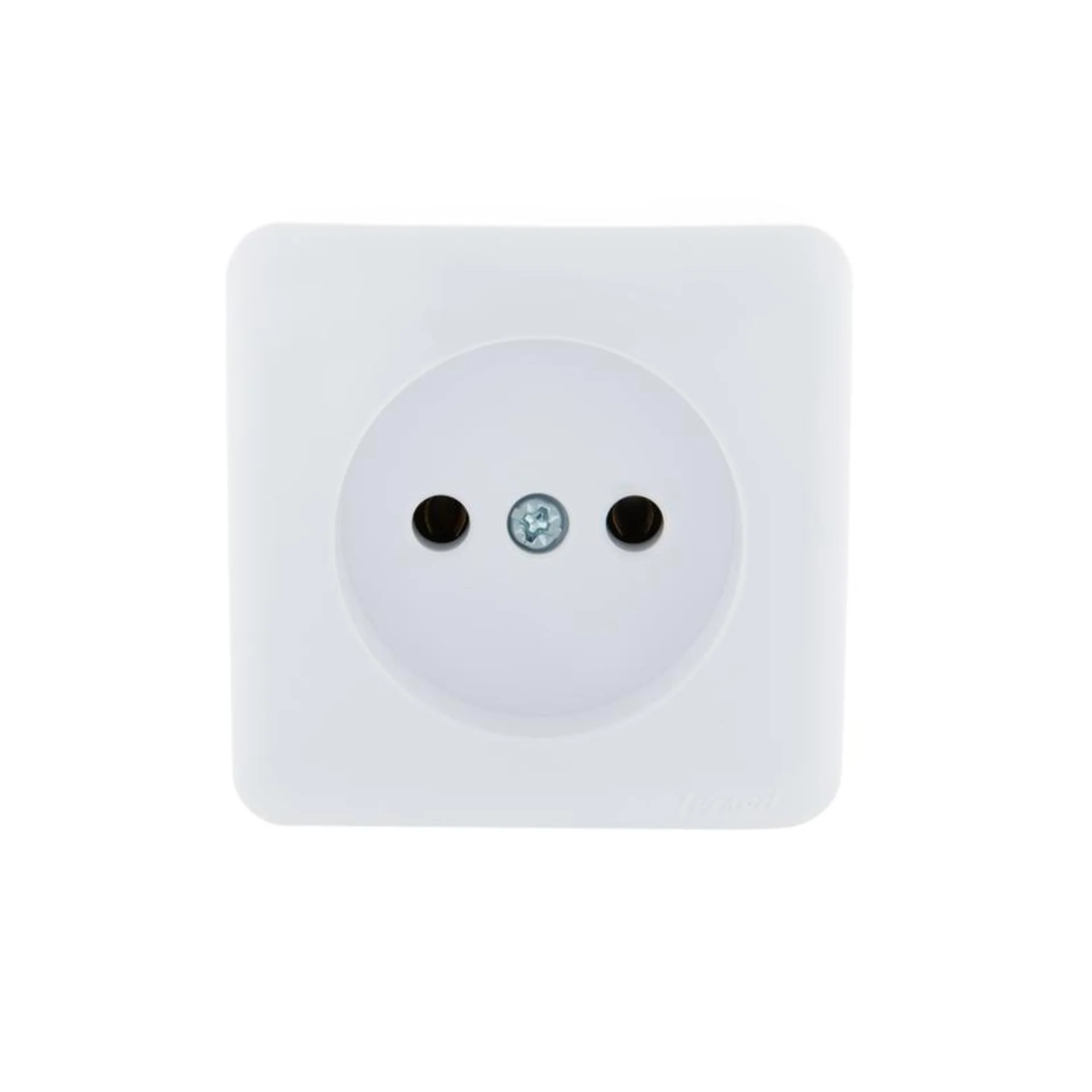 Розетка 1-м ОП Viola 16А IP20 без заземл. бел. LEZARD 751-0200-121