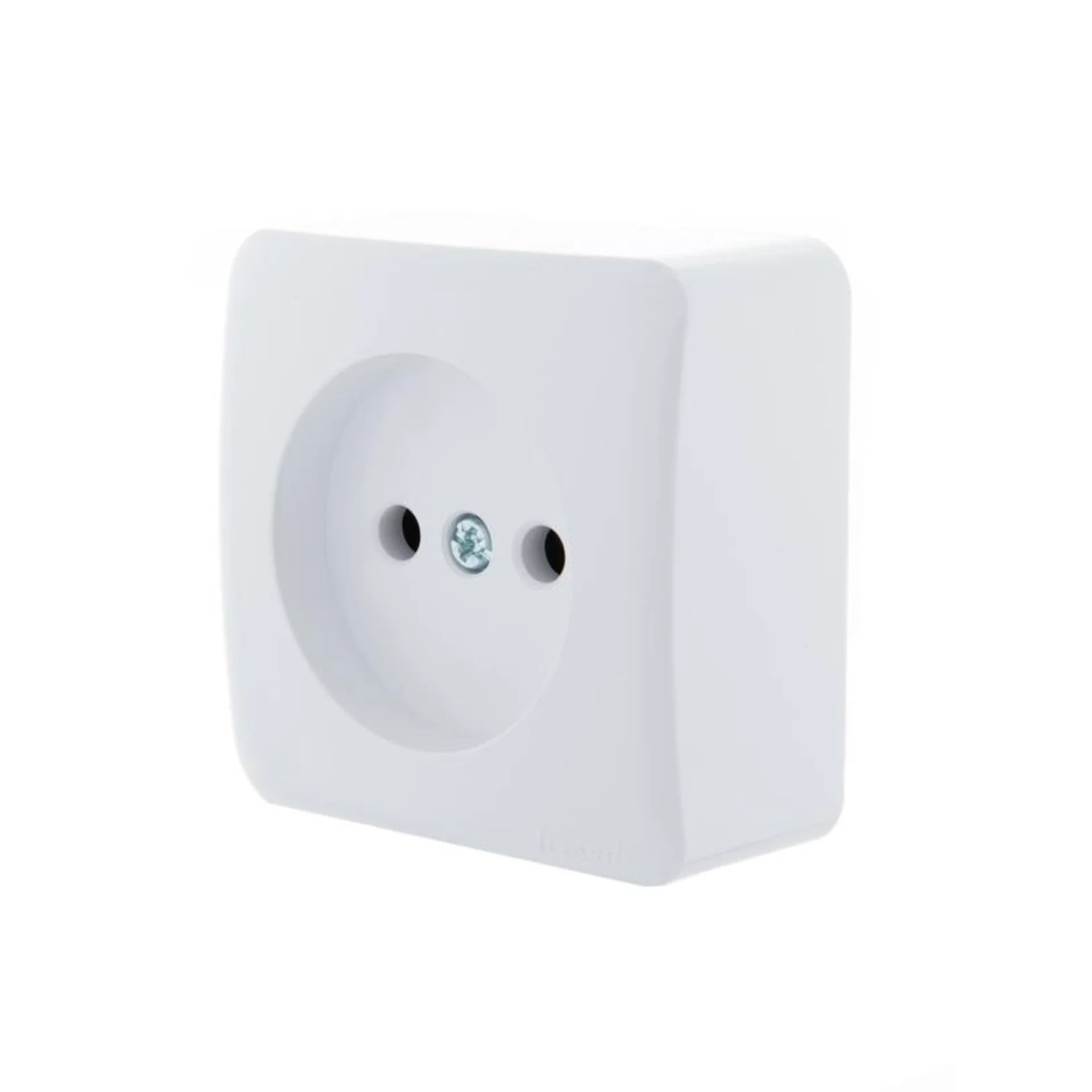 Розетка 1-м ОП Viola 16А IP20 без заземл. бел. LEZARD 751-0200-121