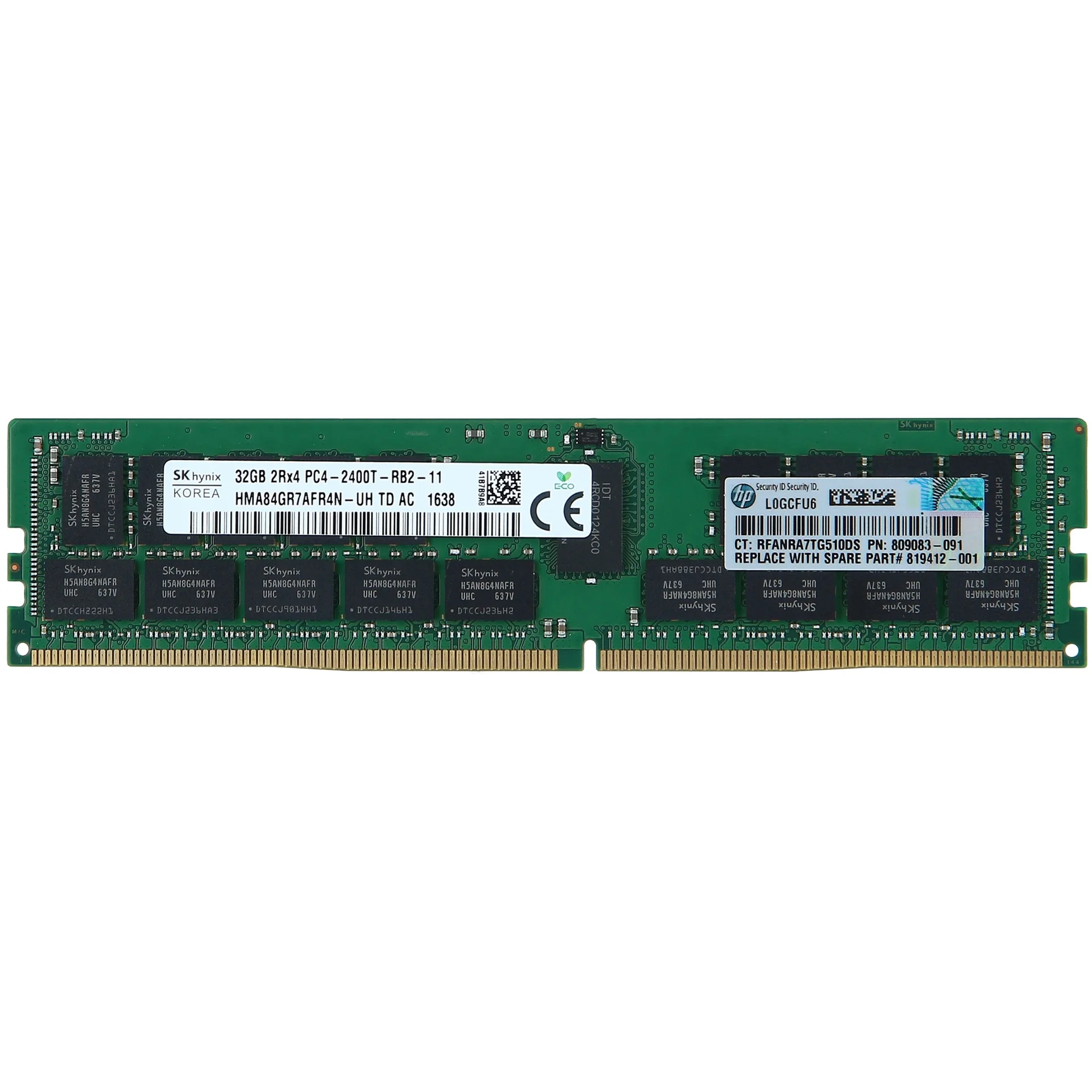 Память HP 32GB Dual Rank x4 PC4-2400T-R (DDR4-2400)
