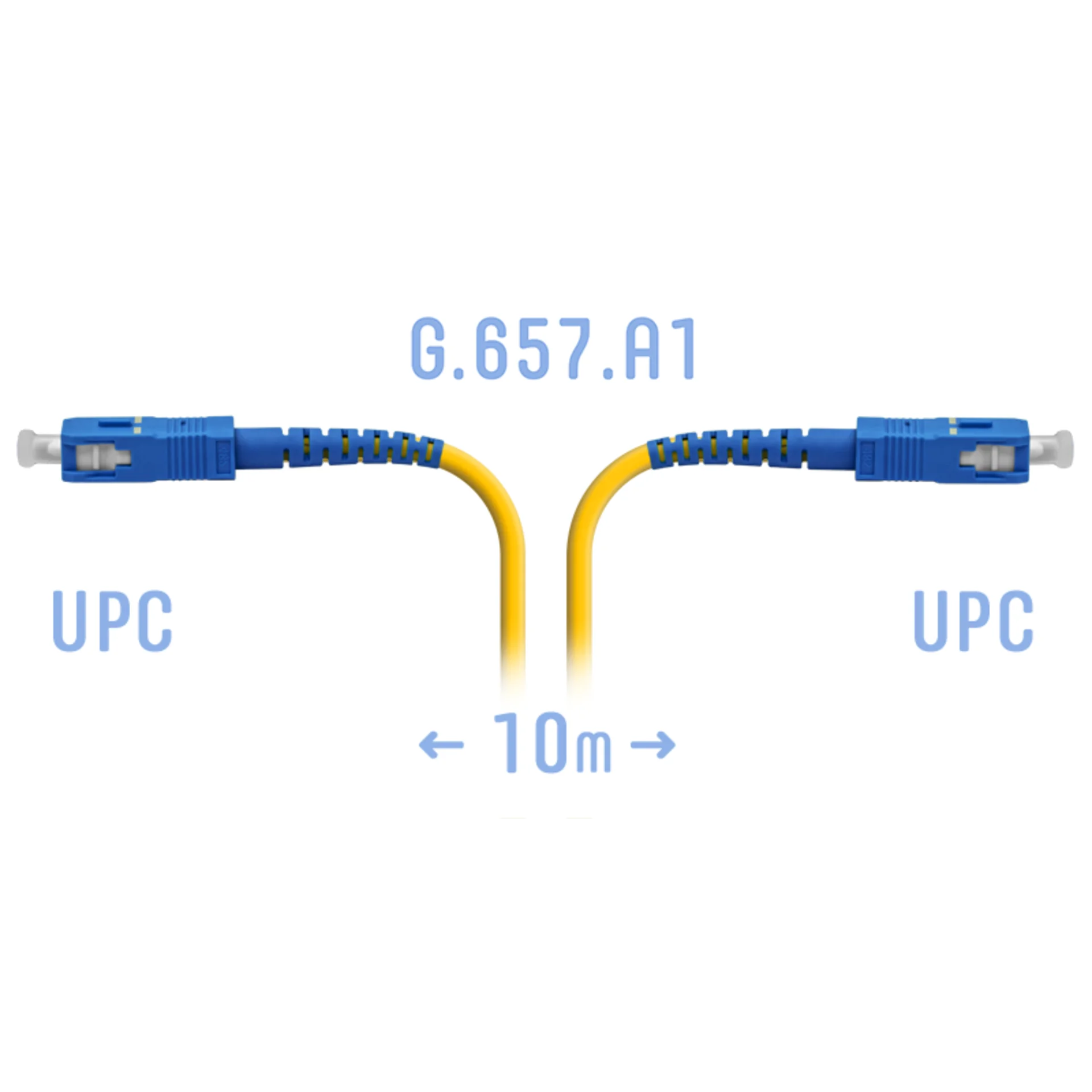 Патчкорд оптический SC/UPC SM G.657.A1 10 метров