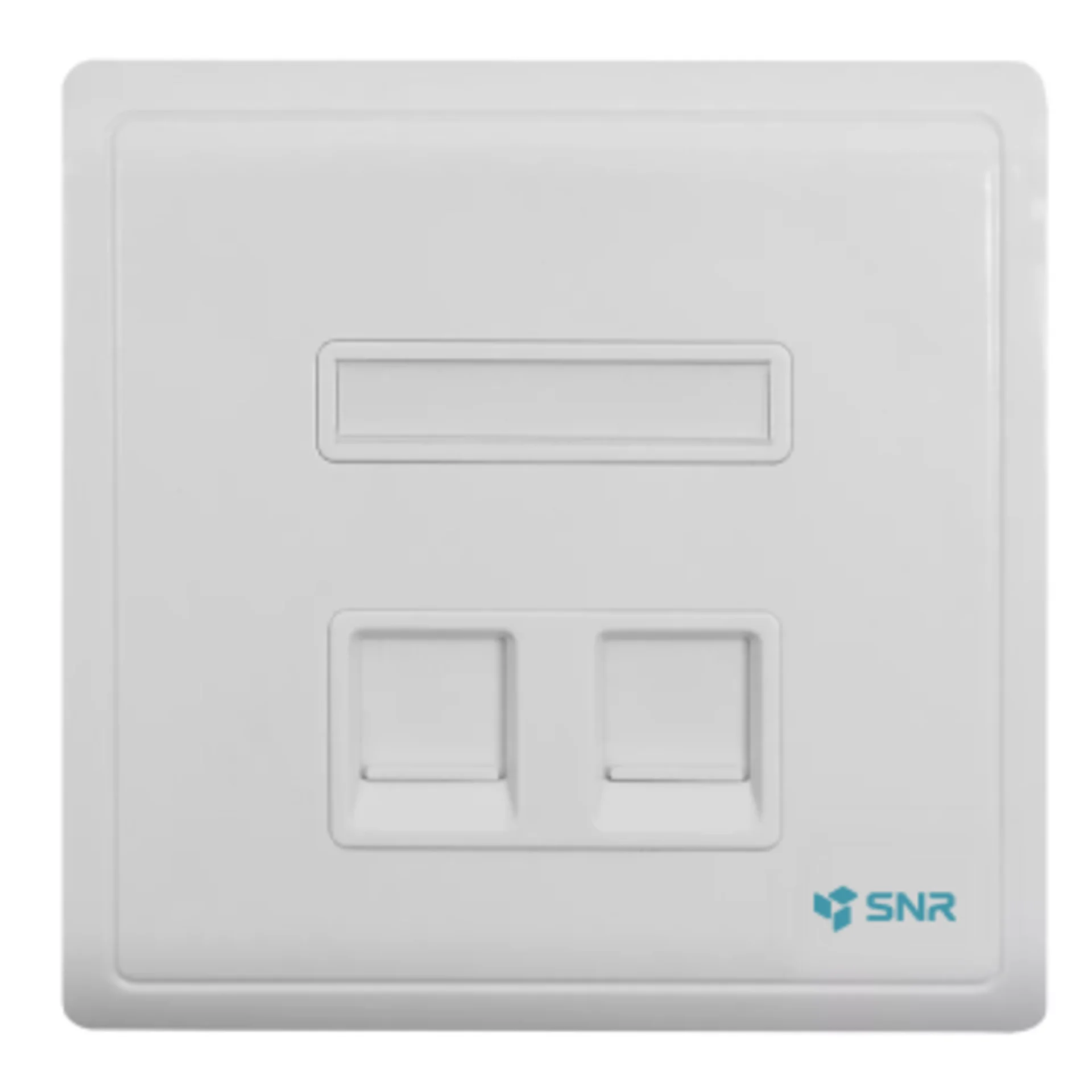 Абонентская розетка SNR, встраиваемая, под модули Keystone, 2 порта