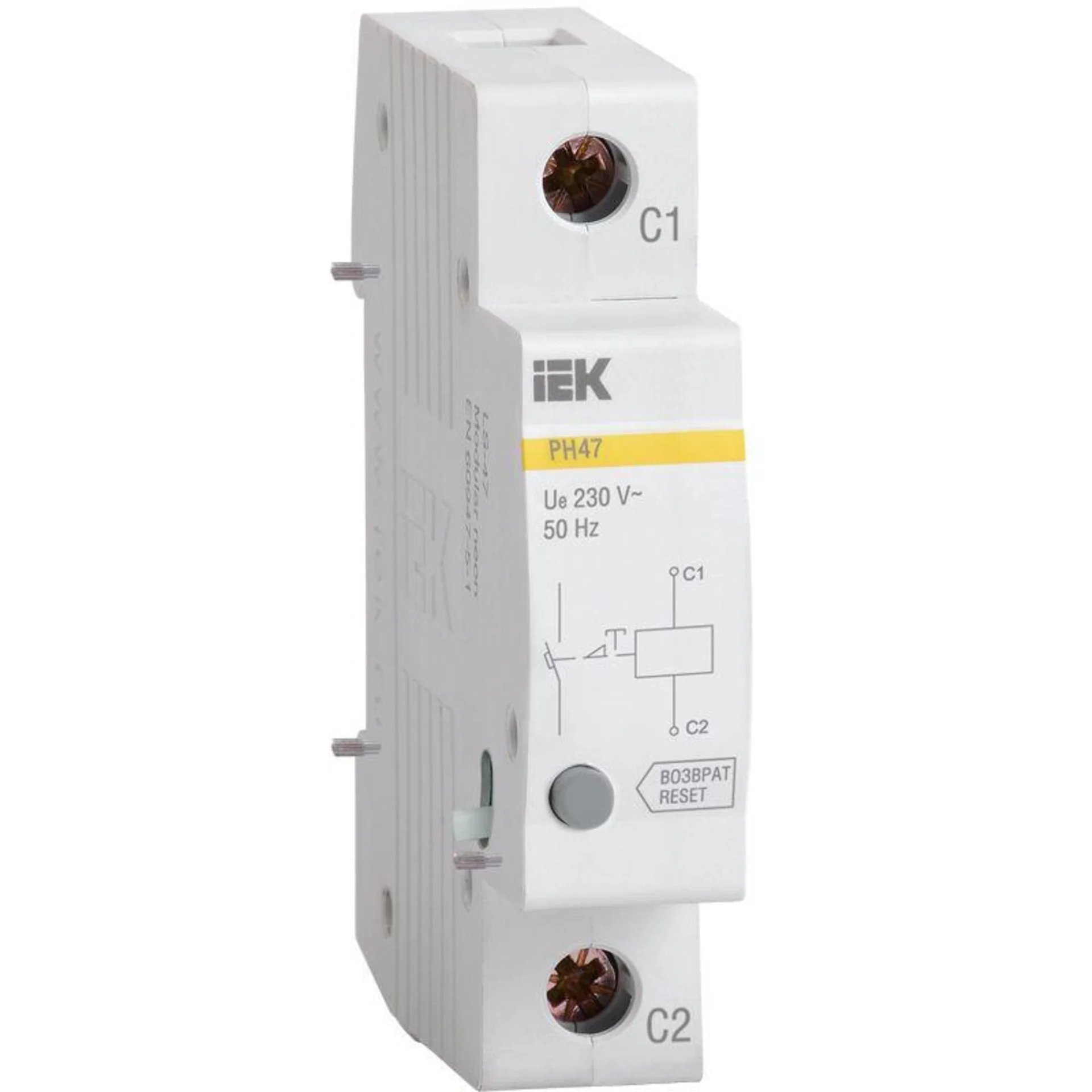 Расцепитель независимый РН47 на DIN-рейку IEK MVA01D-RN