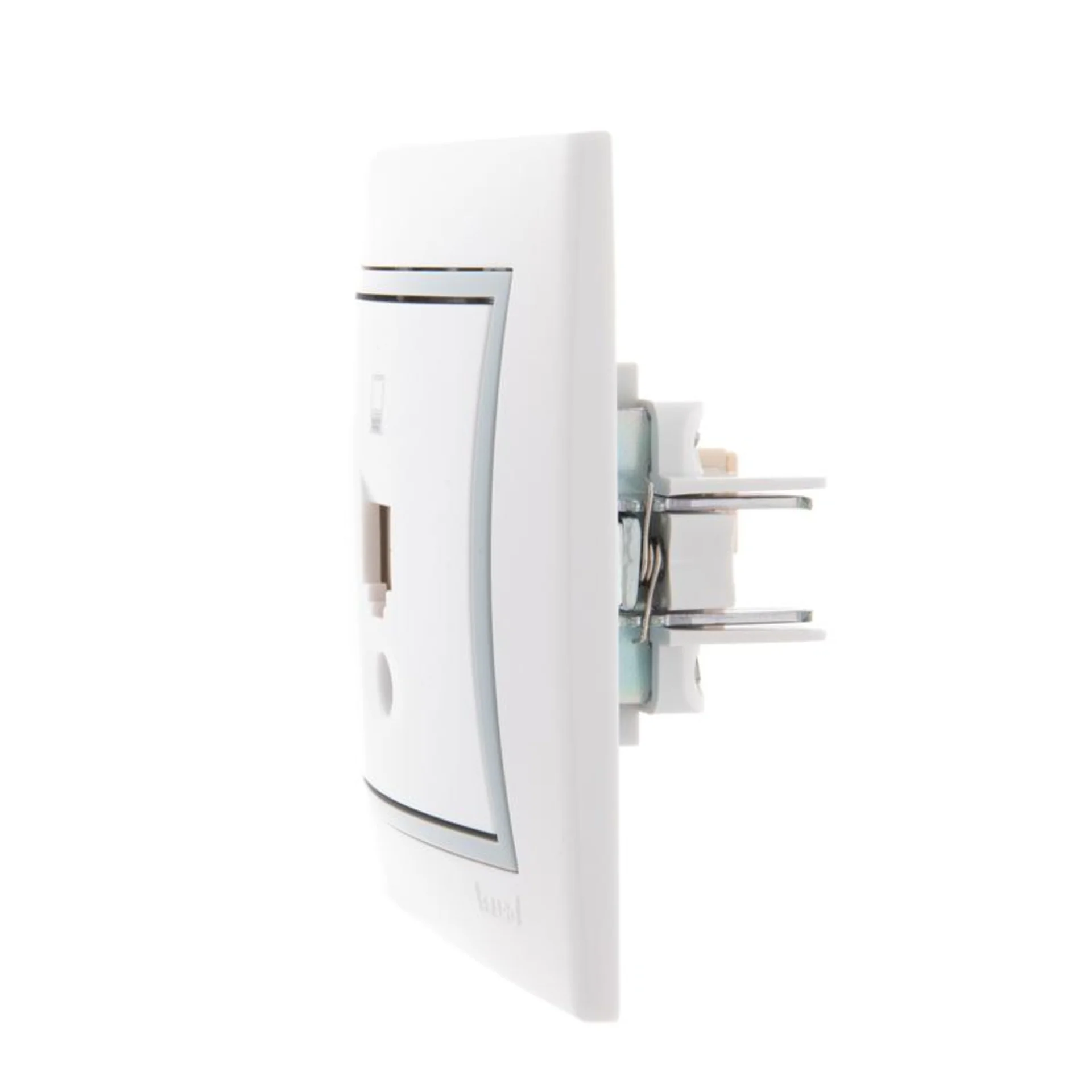 Розетка компьютерная 1-м СП Mira RJ45 бел./сер. LEZARD 701-0215-139