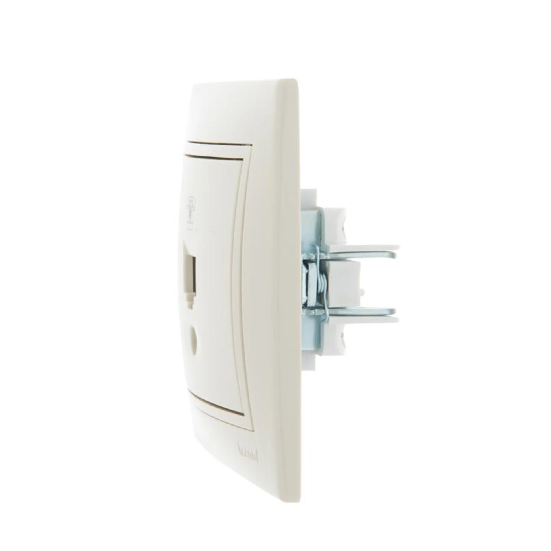 Розетка телефонная 1-м СП Mira RJ11 крем./крем.. LEZARD 701-0303-137