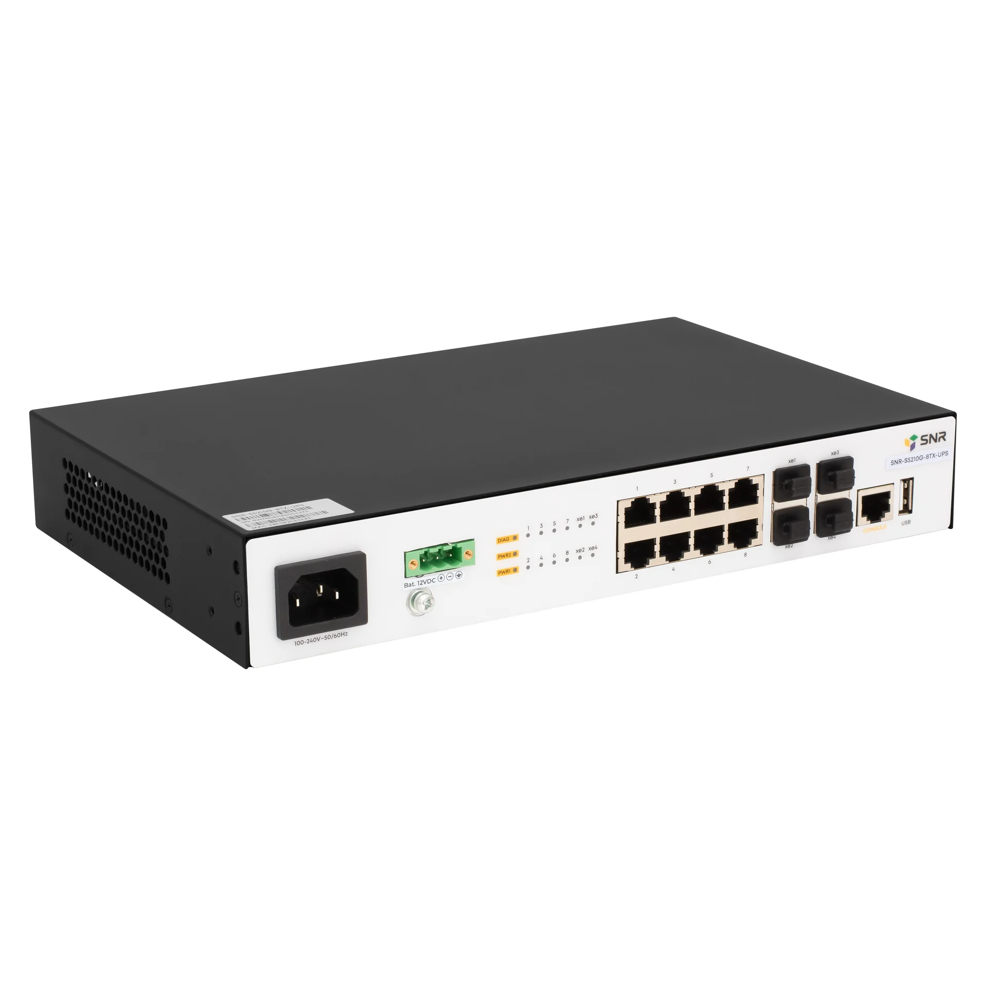 Управляемый коммутатор уровня 2+ SNR-S5210G-8TX-UPS