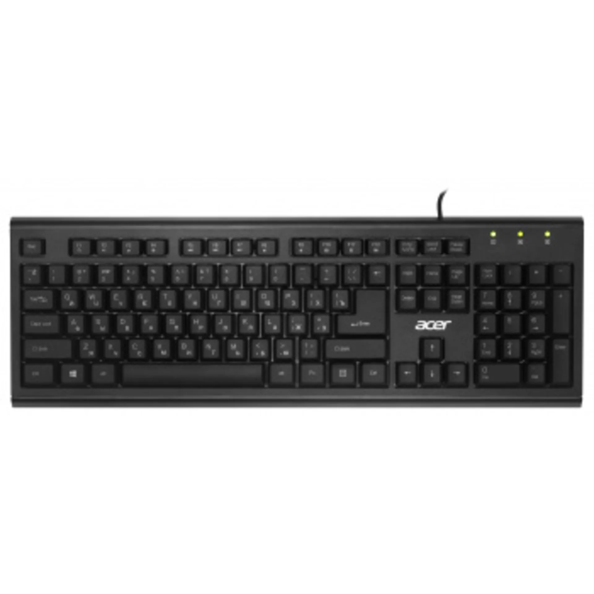 Клавиатура Acer OKW120 черный USB (ZL.KBDEE.006)